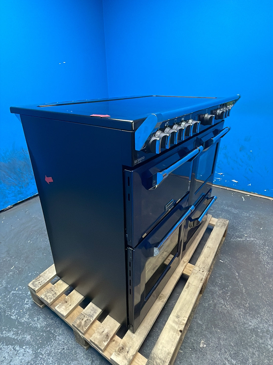 #GRC-164-332 - Stoves Richmond Deluxe 100cm Electric Range Cooker – Quad Oven, 5 Zone Induction Hob, AirFry, Midnight Blue