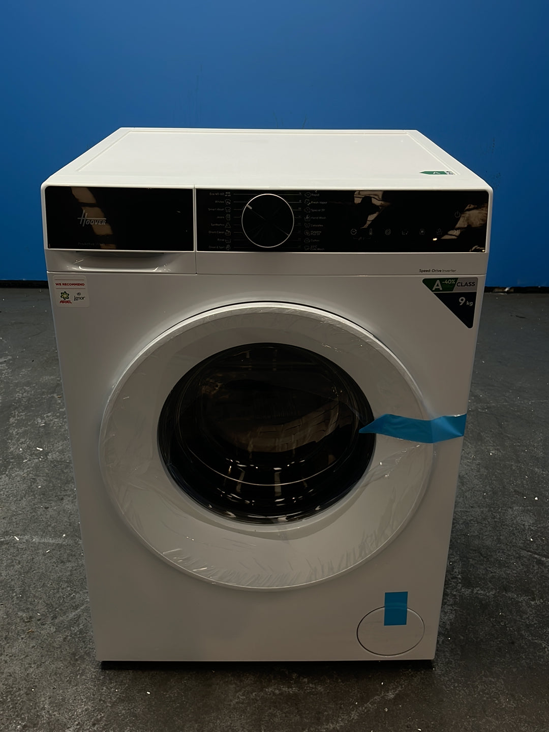 #GRC-163-781 - Hoover 9kg 1400rpm Washing Machine – Steam Cycle & ProActive Wash, White