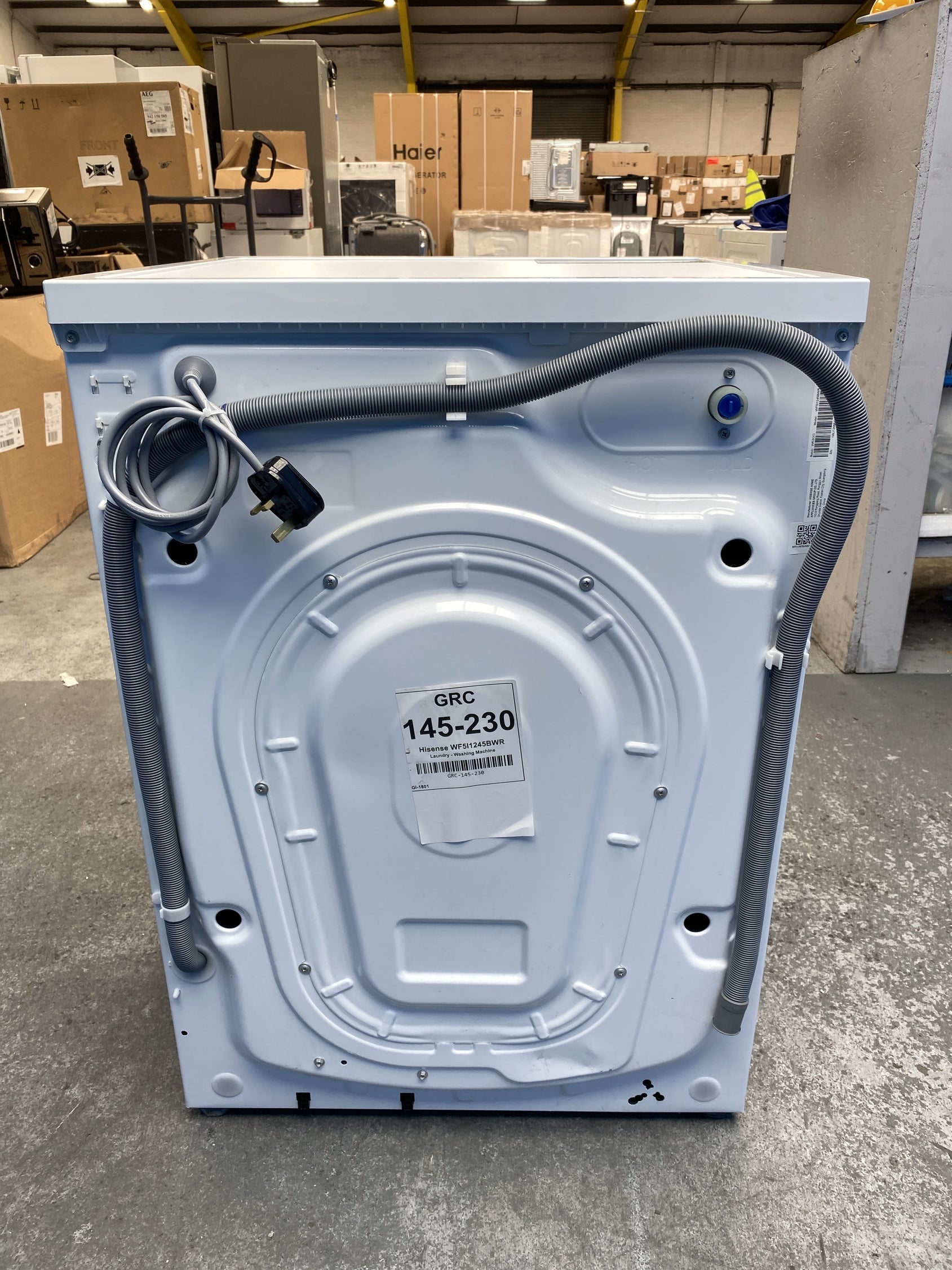 #GRC-145-230 - Hisense 5i Series WF5I1245BWR 12kg 1400rpm Washing Machine