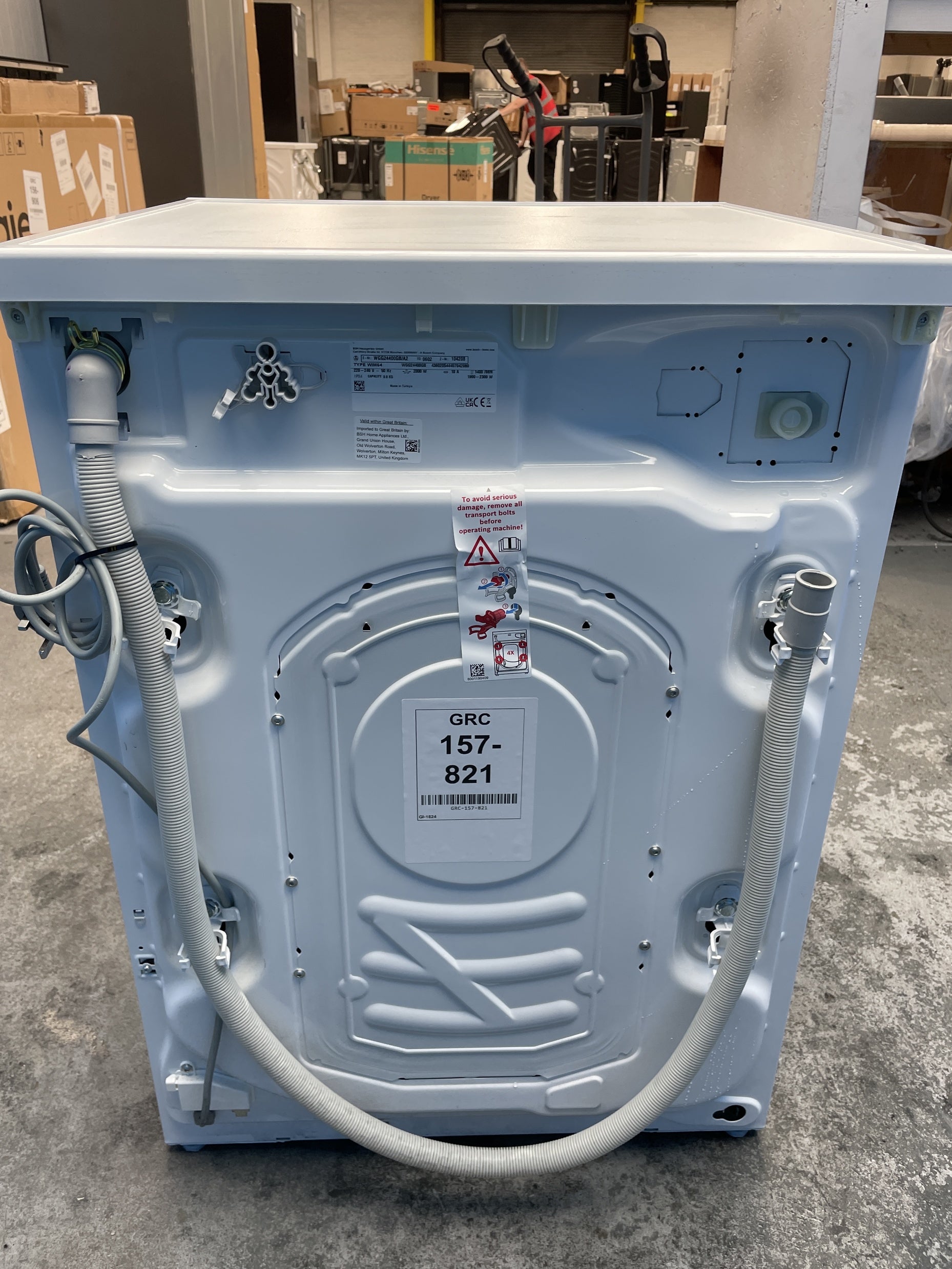 #GRC-157-821 - Bosch WGG24400GB Series 6 9kg 1400 Spin Washing Machine