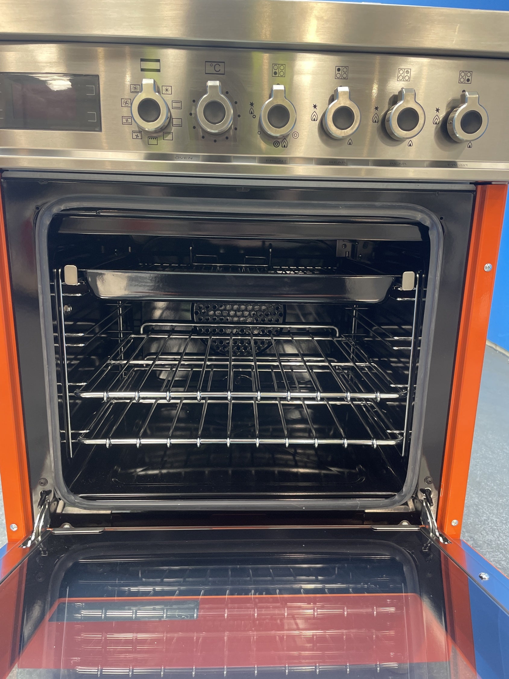 #GRC-163-728 - Bertazzoni 60cm Dual Fuel Range Cooker – 69L Single Oven, 4 Gas Burners, Cast Iron Supports
