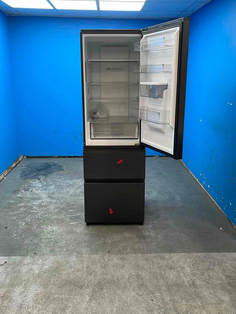#GRC-161-522 - Haier 3D 60 Series 3 HTW3618EWPB Smart No Frost Fridge Freezer