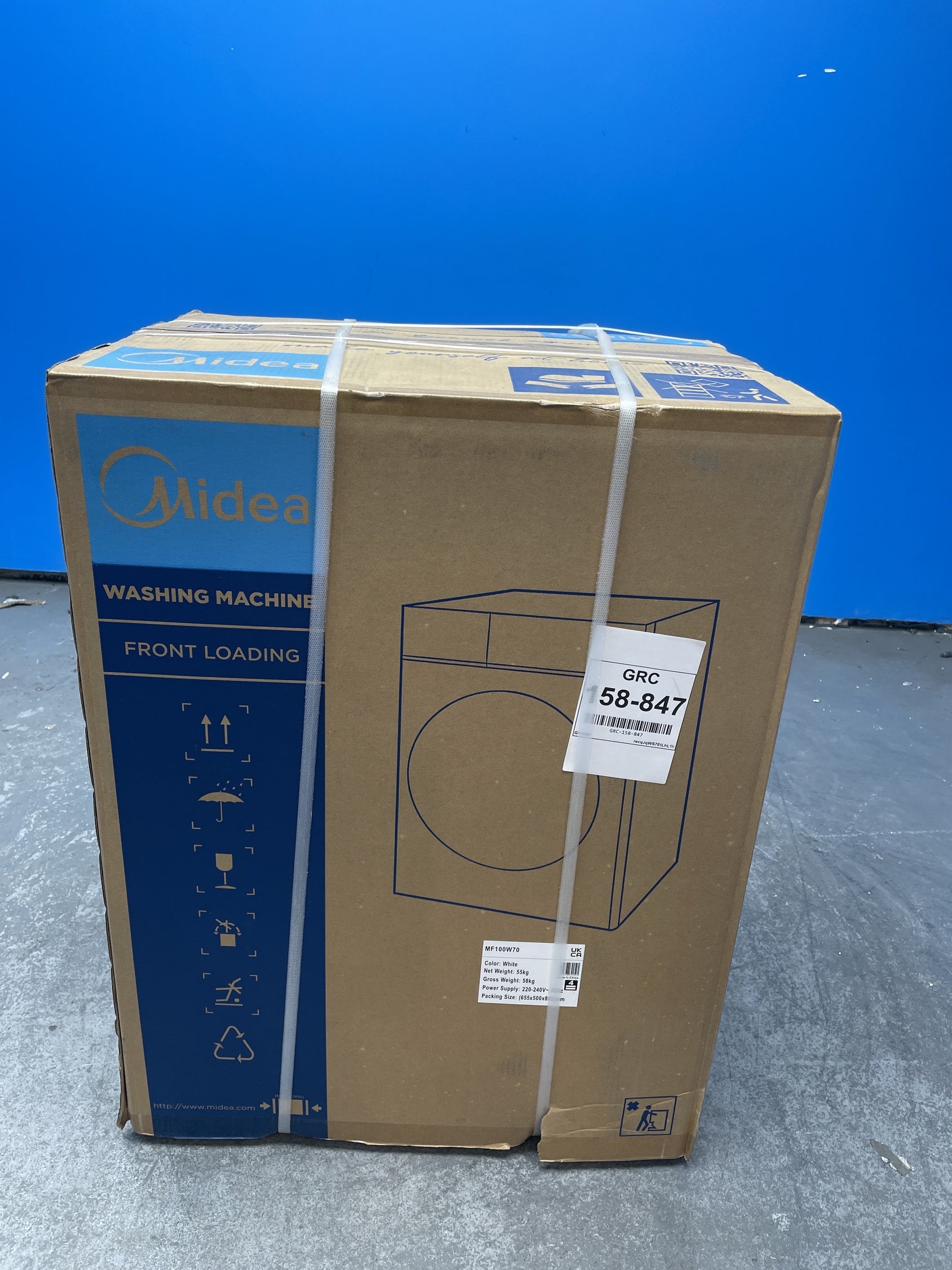 #GRC-158-847 - Midea MF100W70 7kg 1200 Spin Washing Machine