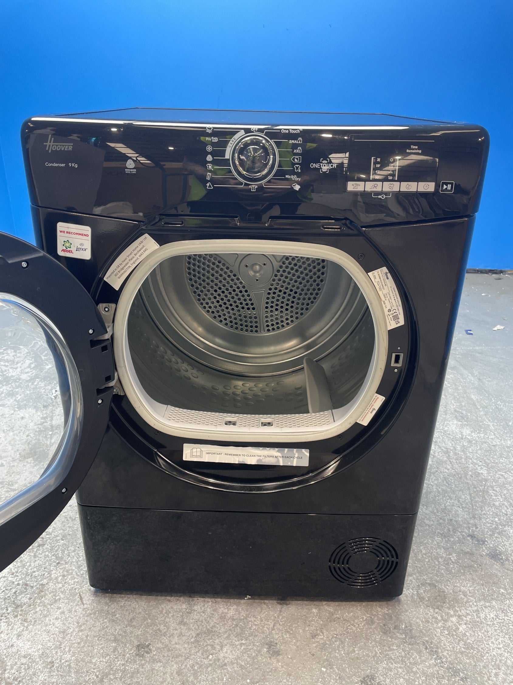 #GRC-158-610 - Hoover H-DRY 300 HLE C9DGB 9kg Condenser Tumble Dryer