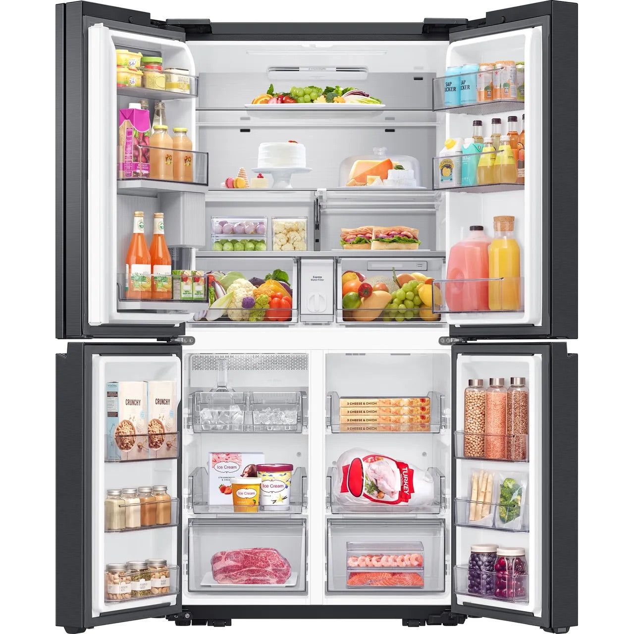 Samsung Series 9 Bespoke AI RF65DG960EB1 SpaceMax French Door Refrigerator – Renew 2 U