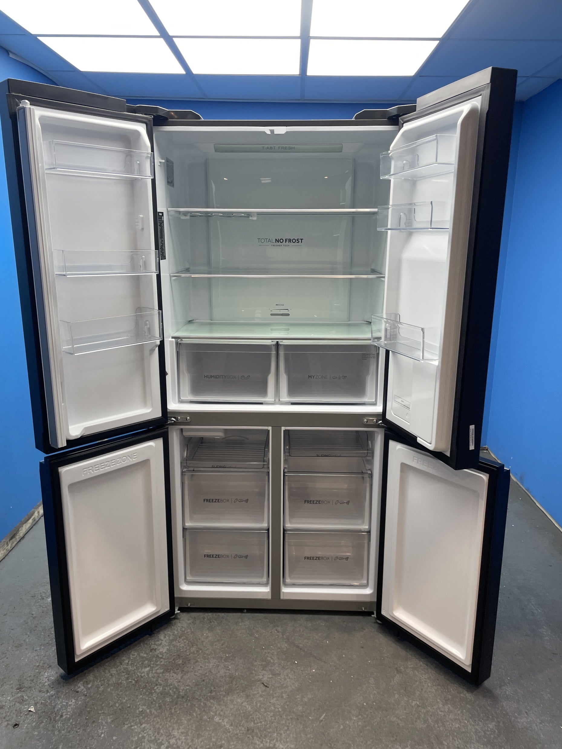 #GRC-153-577 - Haier HCR5919EHMB 528 Litre American Style Fridge Freezer