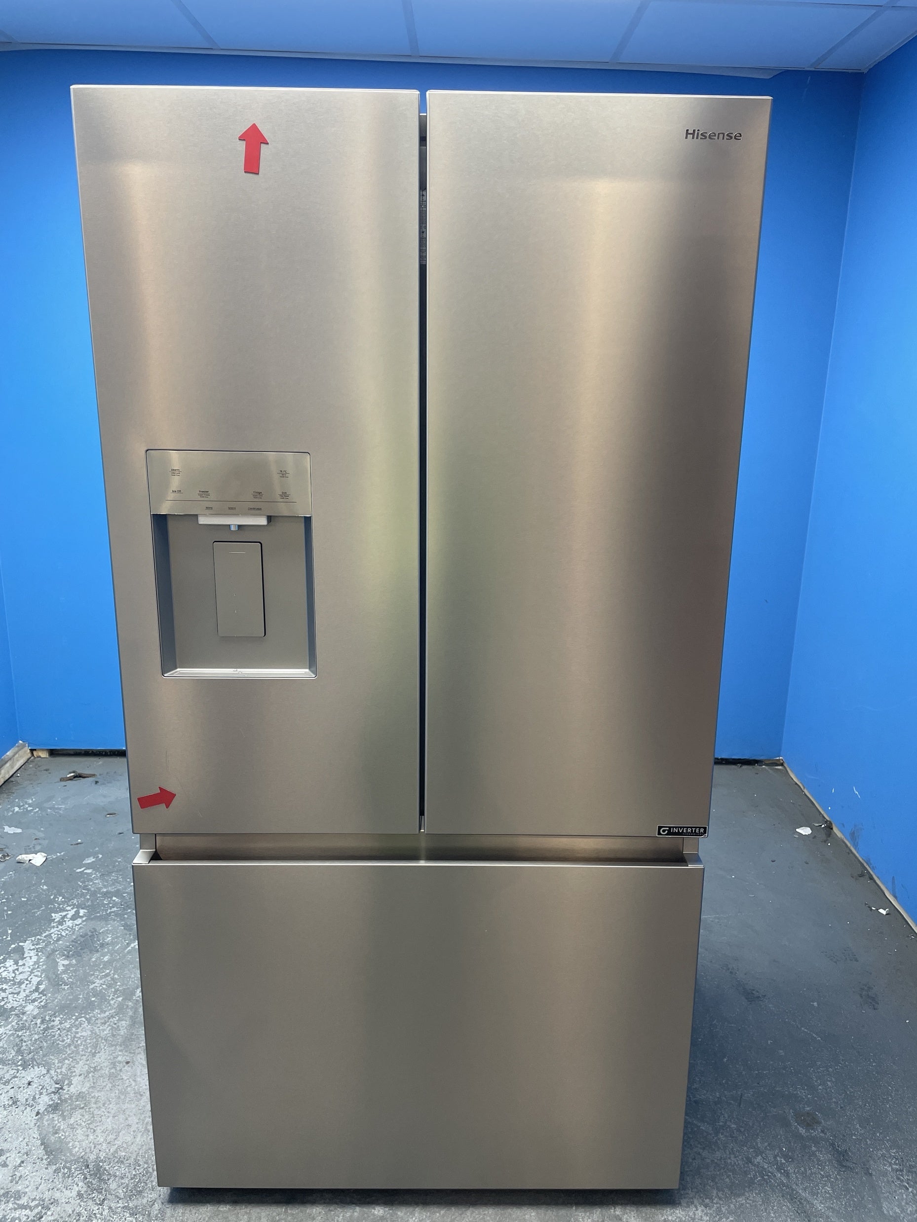 #GRC-158-065 - Hisense RF815N4SESE French Door 364 Litre Fridge Freezer