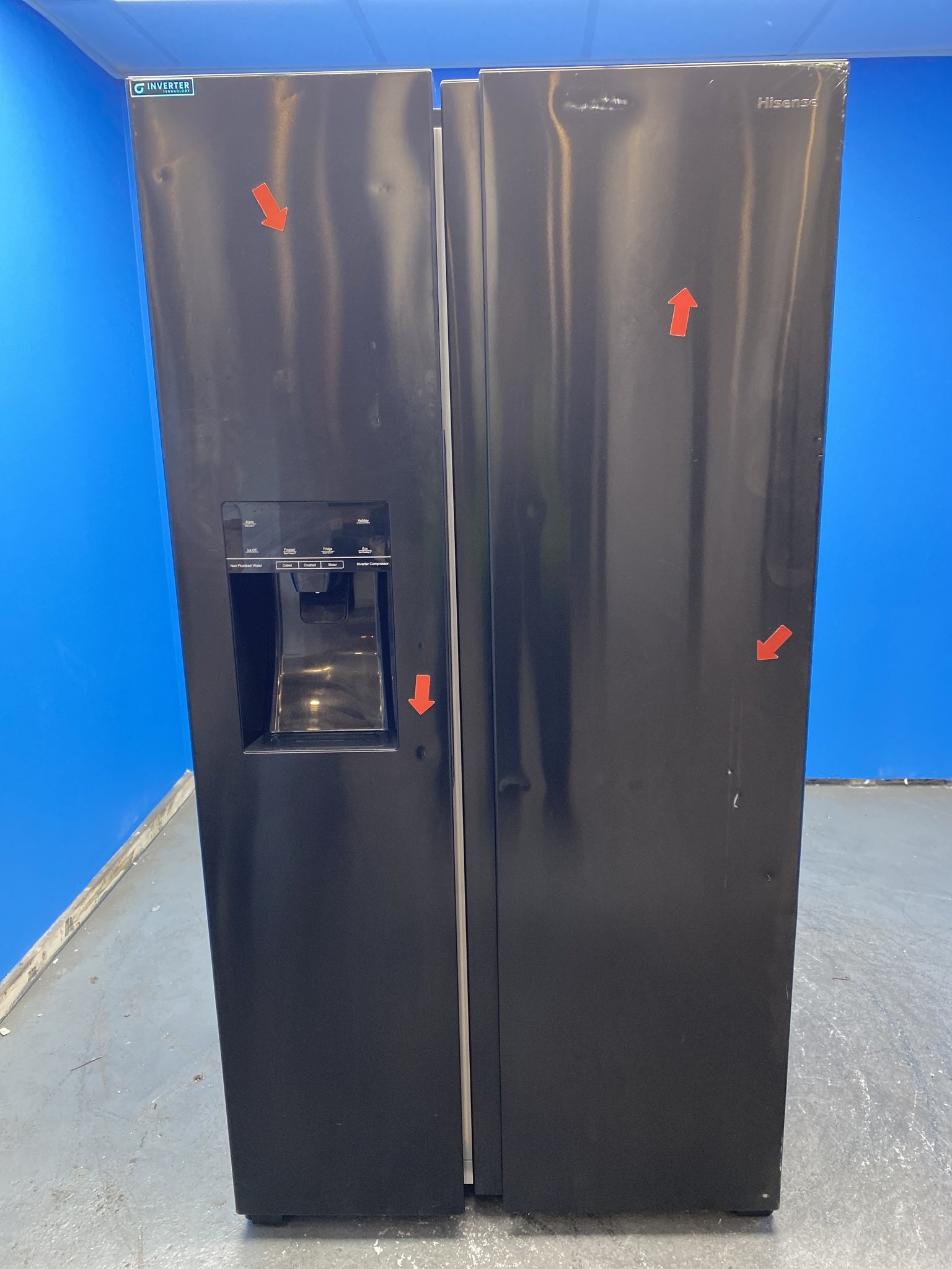 Hisense PureFlat RS694N4TFF American Fridge Freezer
