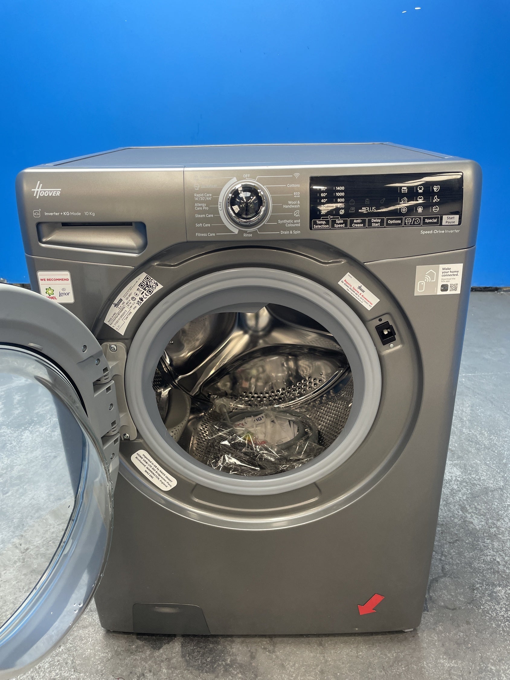 #GRC-163-122 - Hoover H3B13WPS4106TAMBR 10kg 1400 Spin Washing Machine