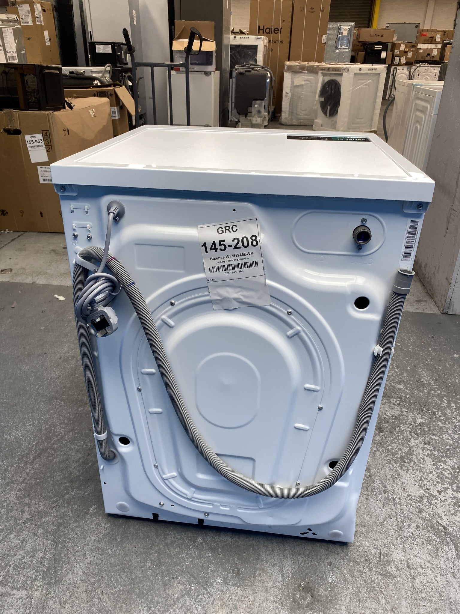 #GRC-145-208 - Hisense 5i Series WF5I1245BWR 12kg 1400rpm Washing Machine