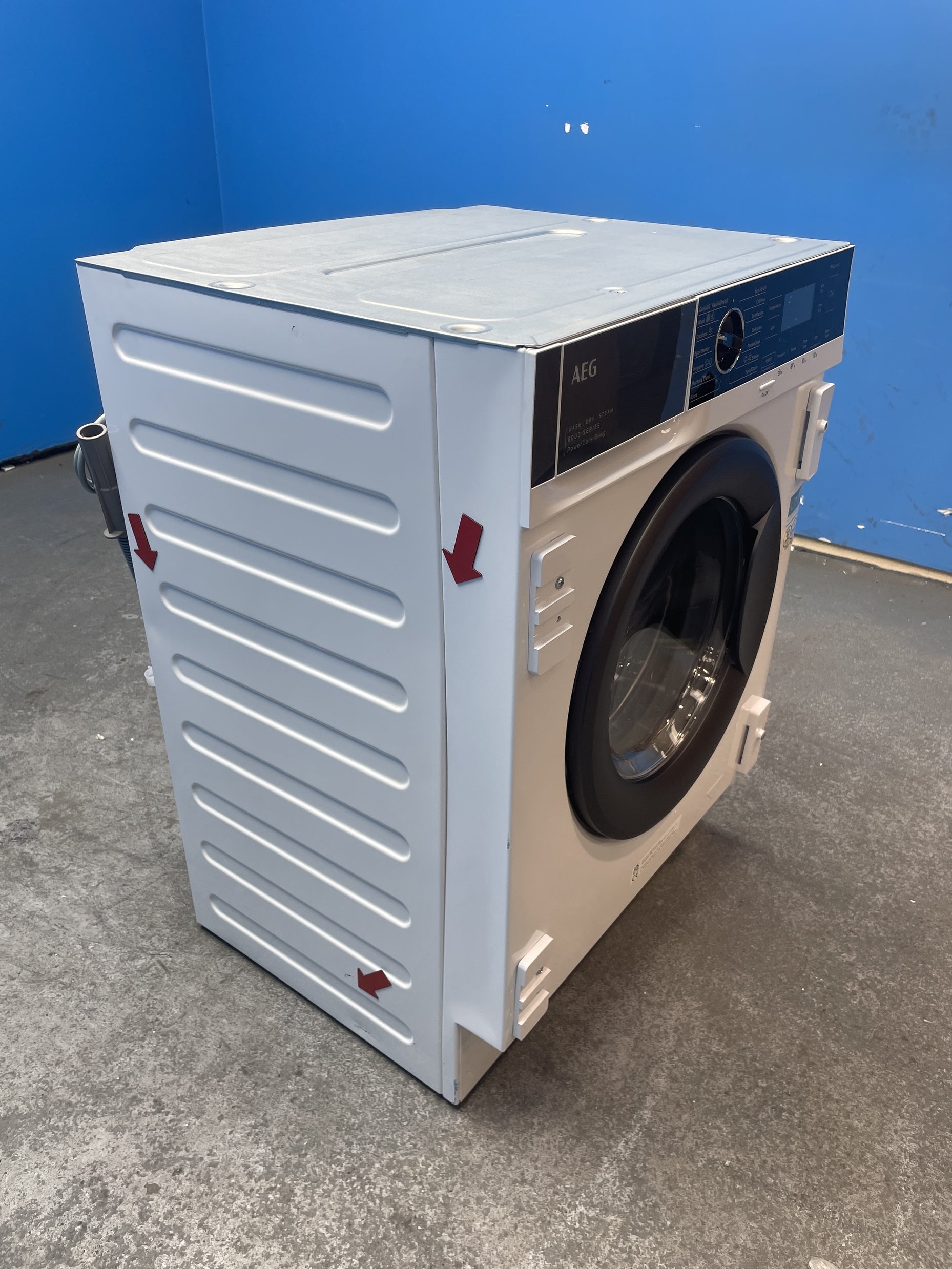 #GRC-159-922 - AEG 8000 PowerCare L8WE84636BI 8/4kg 1600rpm Integrated Washer Dryer