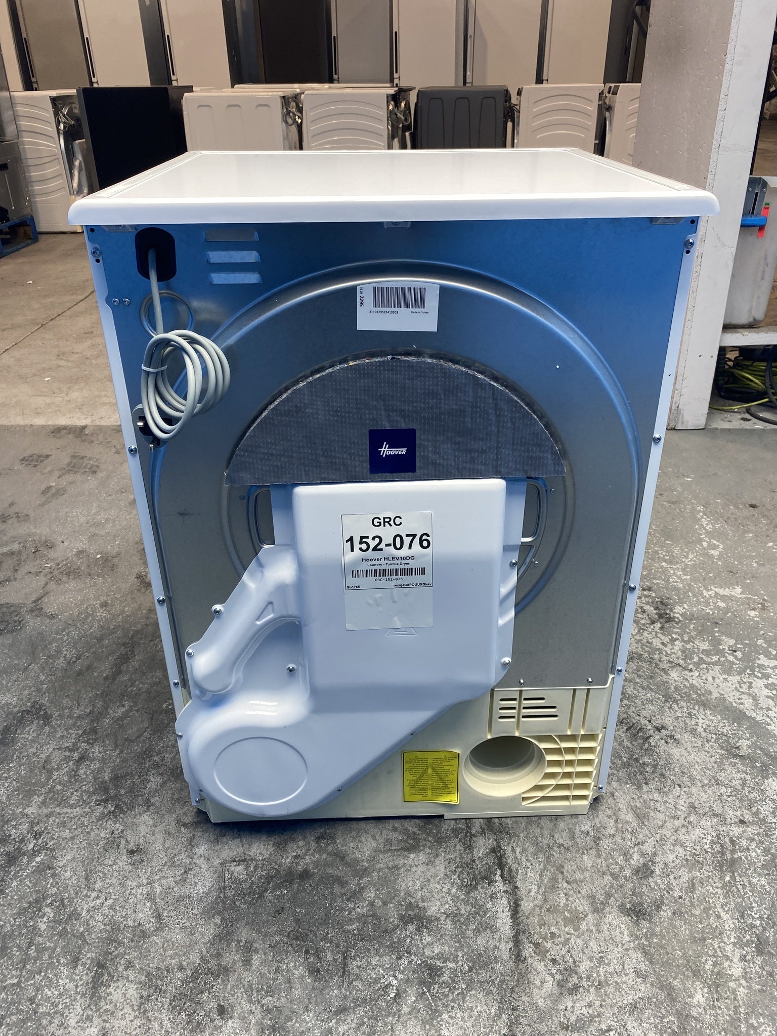 #GRC-152-076 - Hoover HLE V10DG-80 10kg Vented Tumble Dryer