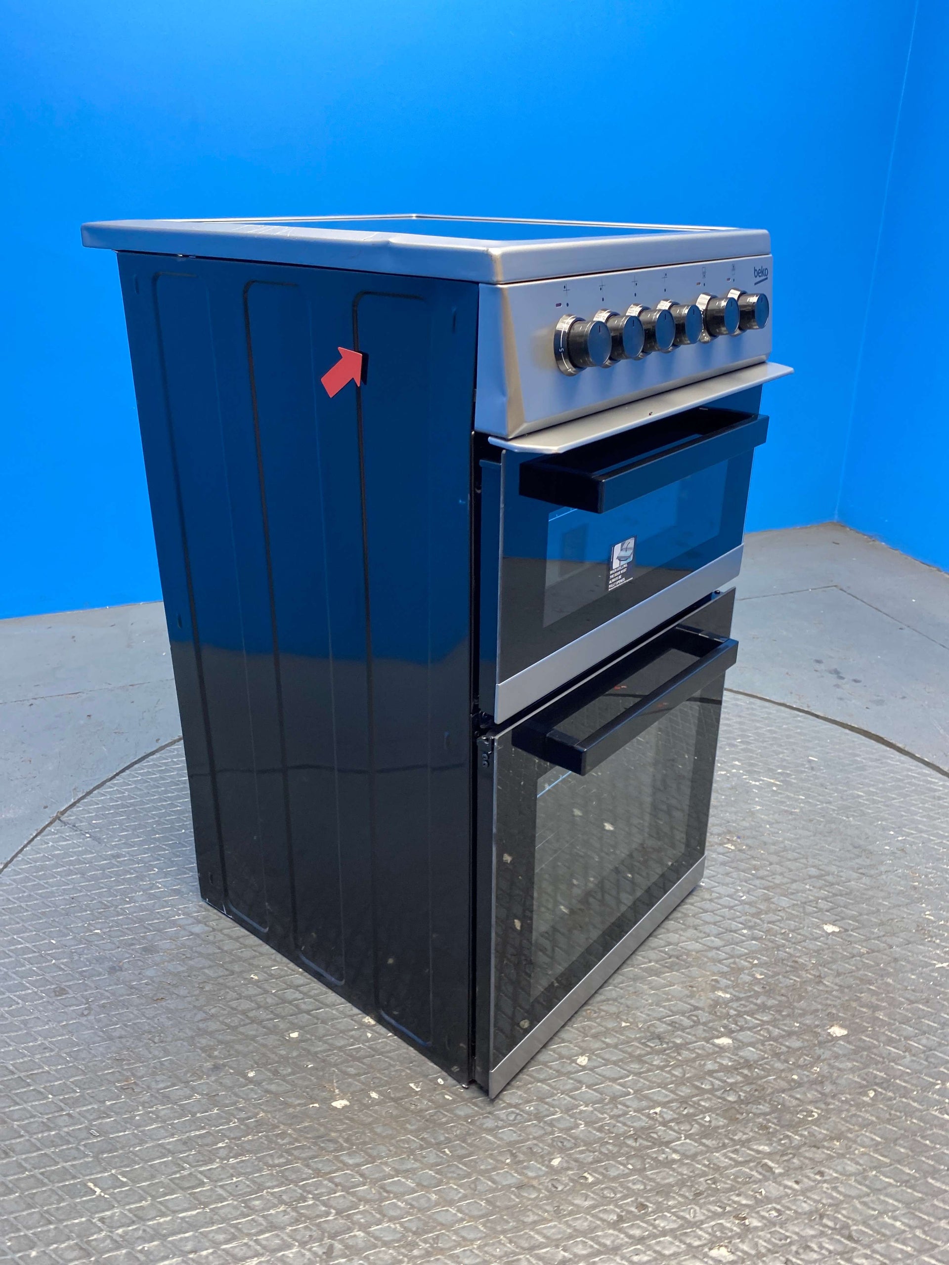 Beko KDC5422AS 50cm Twin Cavity Electric Cooker