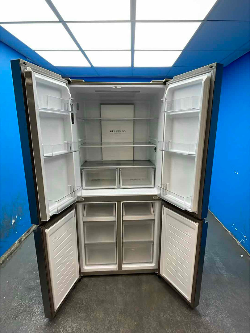 #GRC-160-647 - Haier HCR7818DNMM Cube 83 Total No Frost American Fridge Freezer