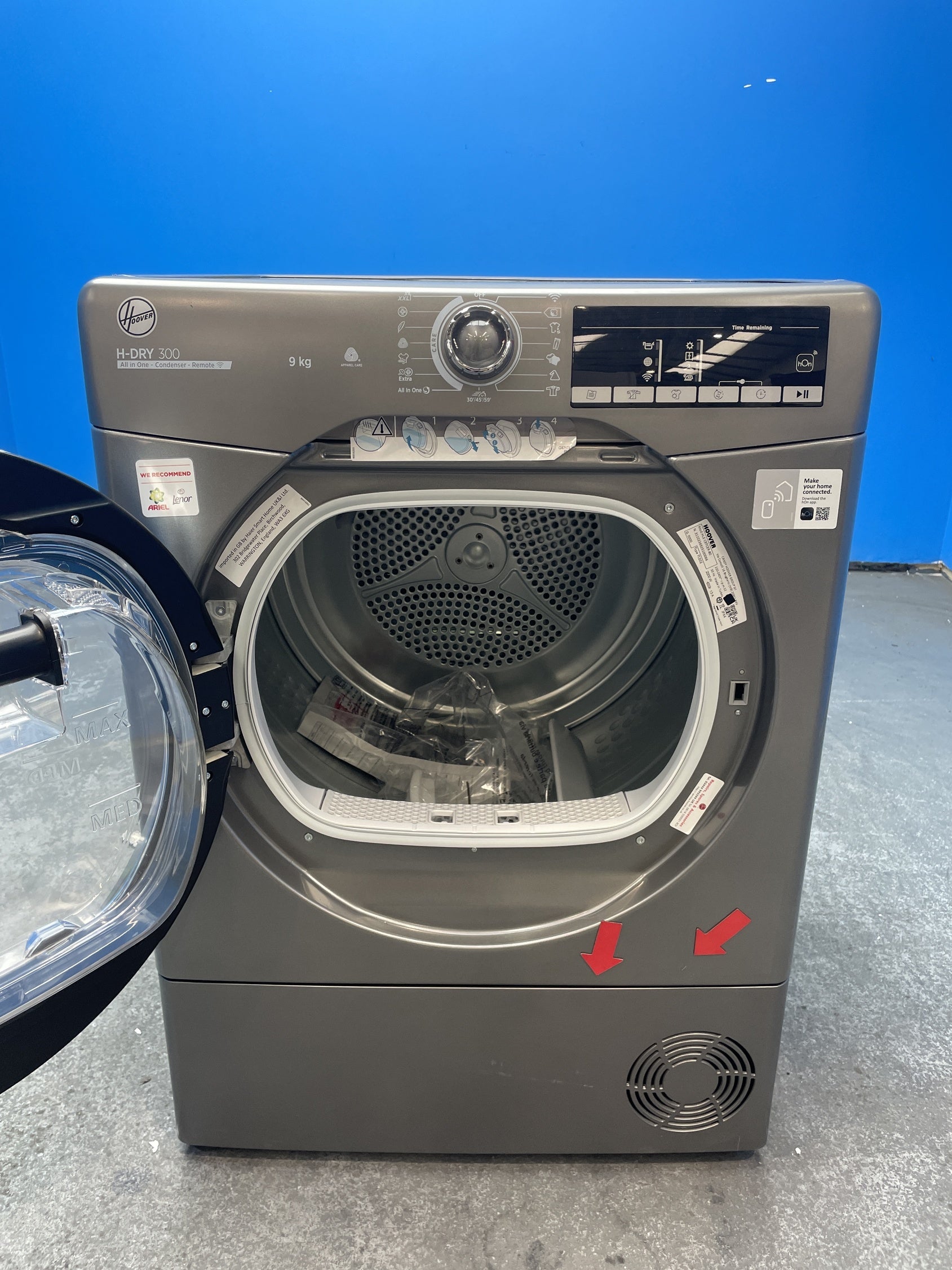 #GRC-159-699 - Hoover H-DRY 300 HLE C9TCER-80 9kg Condenser Tumble Dryer