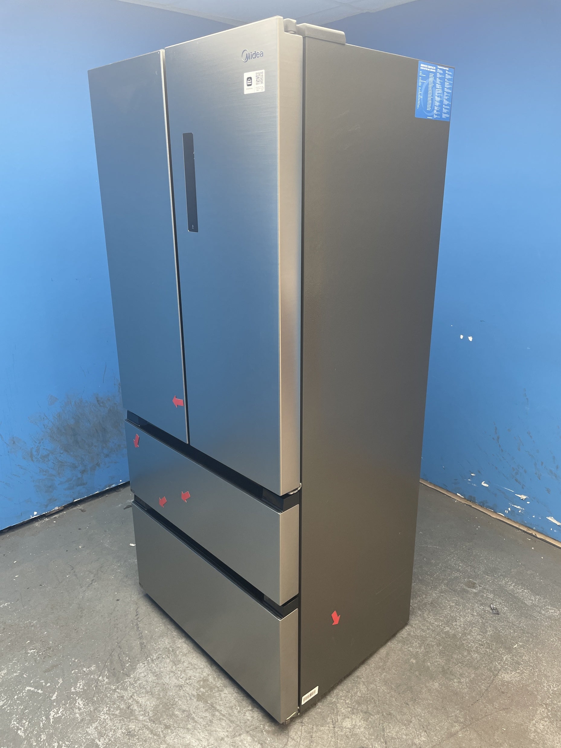 #GRC-158-739 - Midea MDRF692FIC46 516L No Frost French Door Fridge Freezer