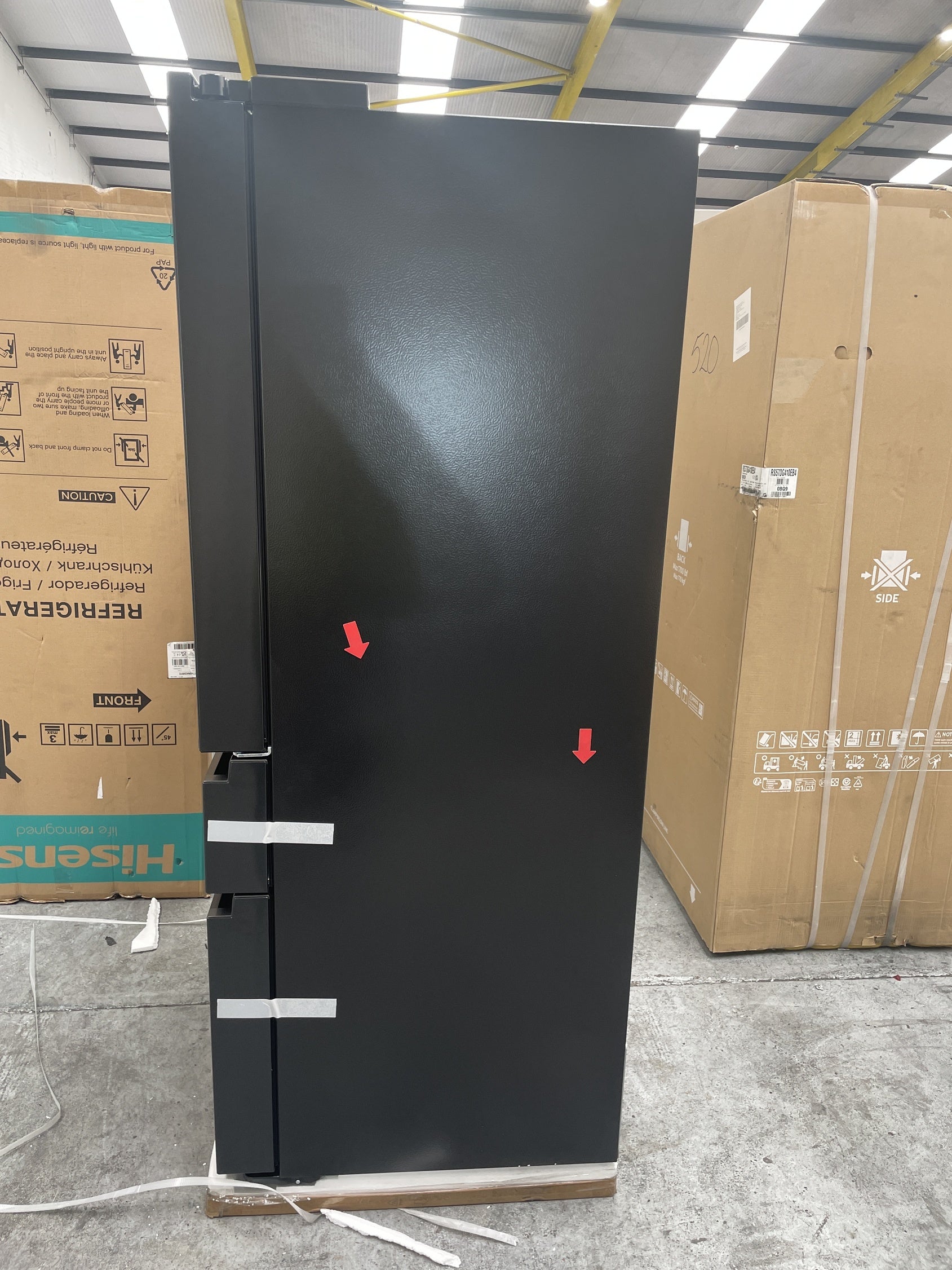 #GRC-158-128 - Hisense RF749N4SWFE PureFlat French Door Fridge Freezer