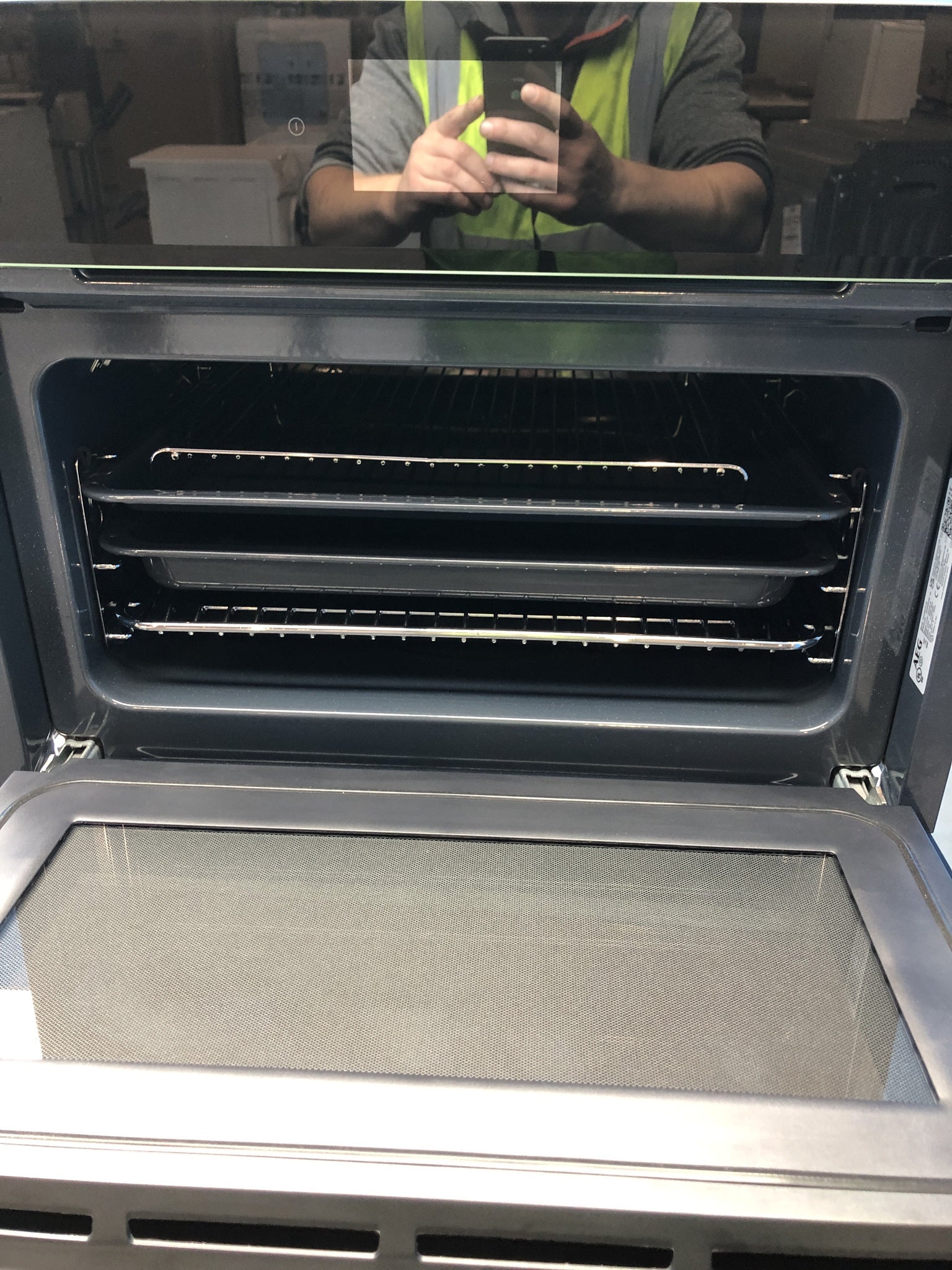 AEG 25 L Built In CombiQuick Microwave Oven Black