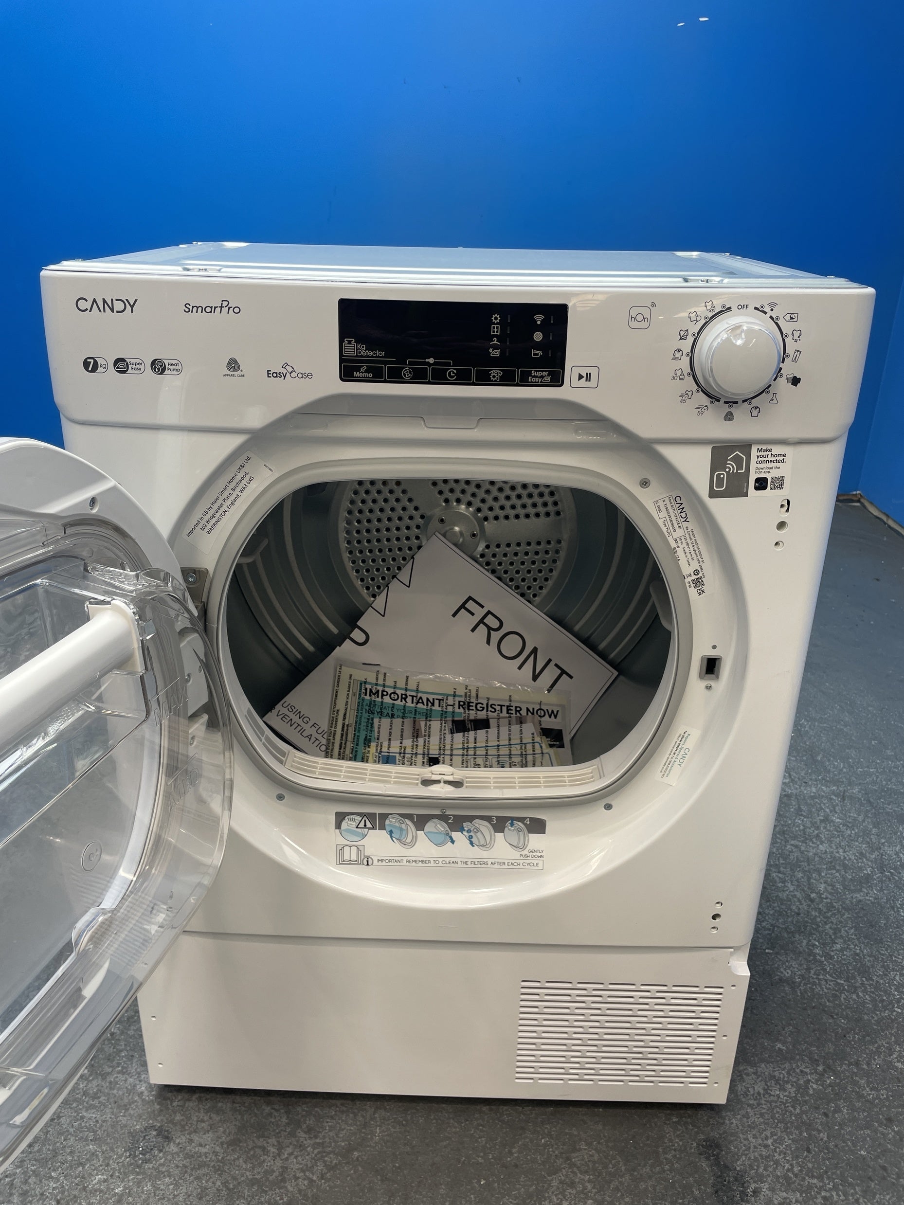 #GRC-160-007 - Candy BCTD H7A1TE-80 7kg Built In Heat Pump Tumble Dryer