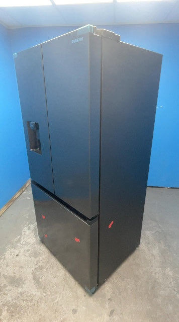 #GRC-163-641 - Samsung 81.7cm French Door Fridge Freezer – 495L, Black, Total No Frost