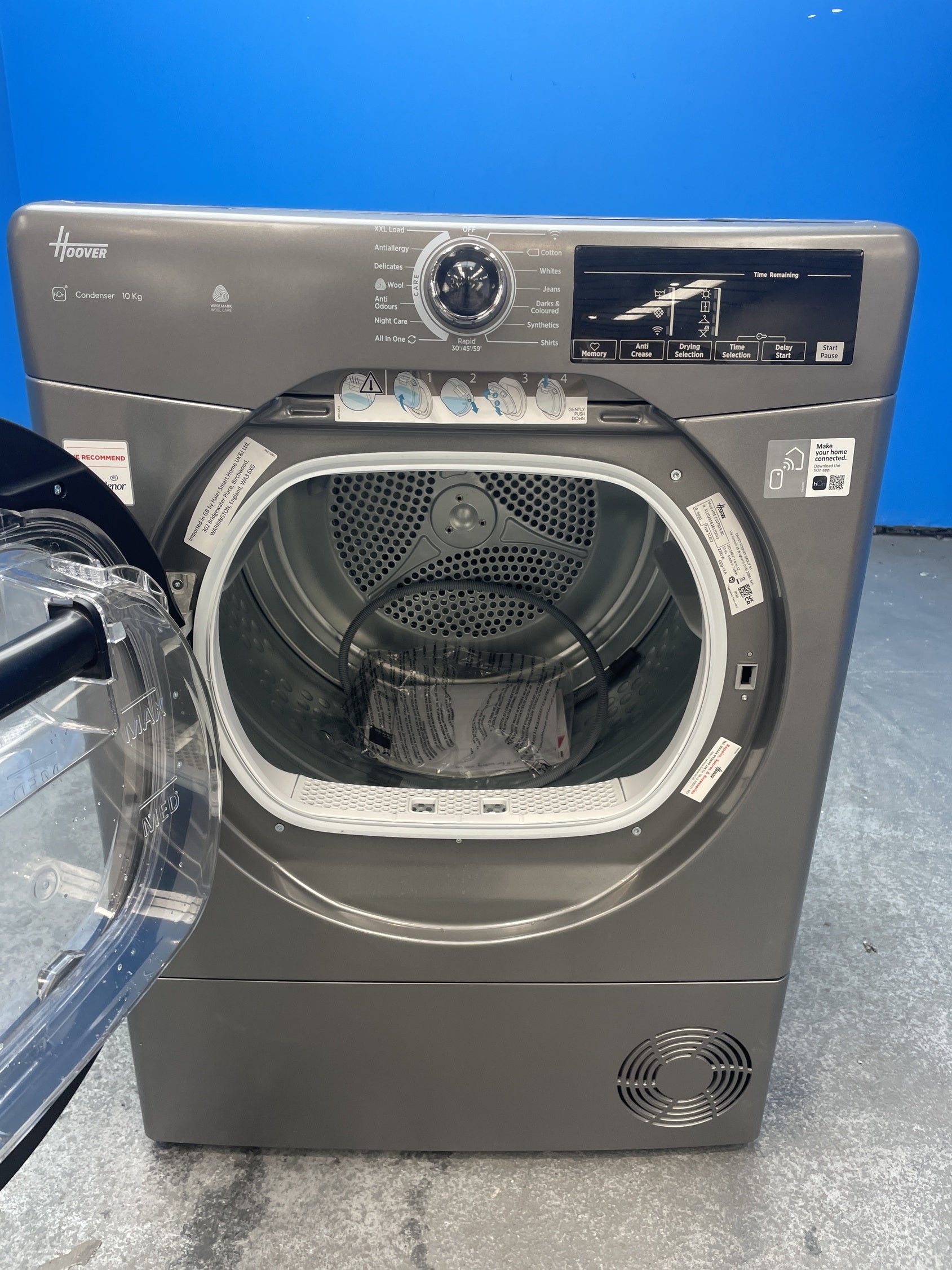 #GRC-159-567 - Hoover H-DRY 350 HRE C10TBER-80 10kg Condenser Dryer