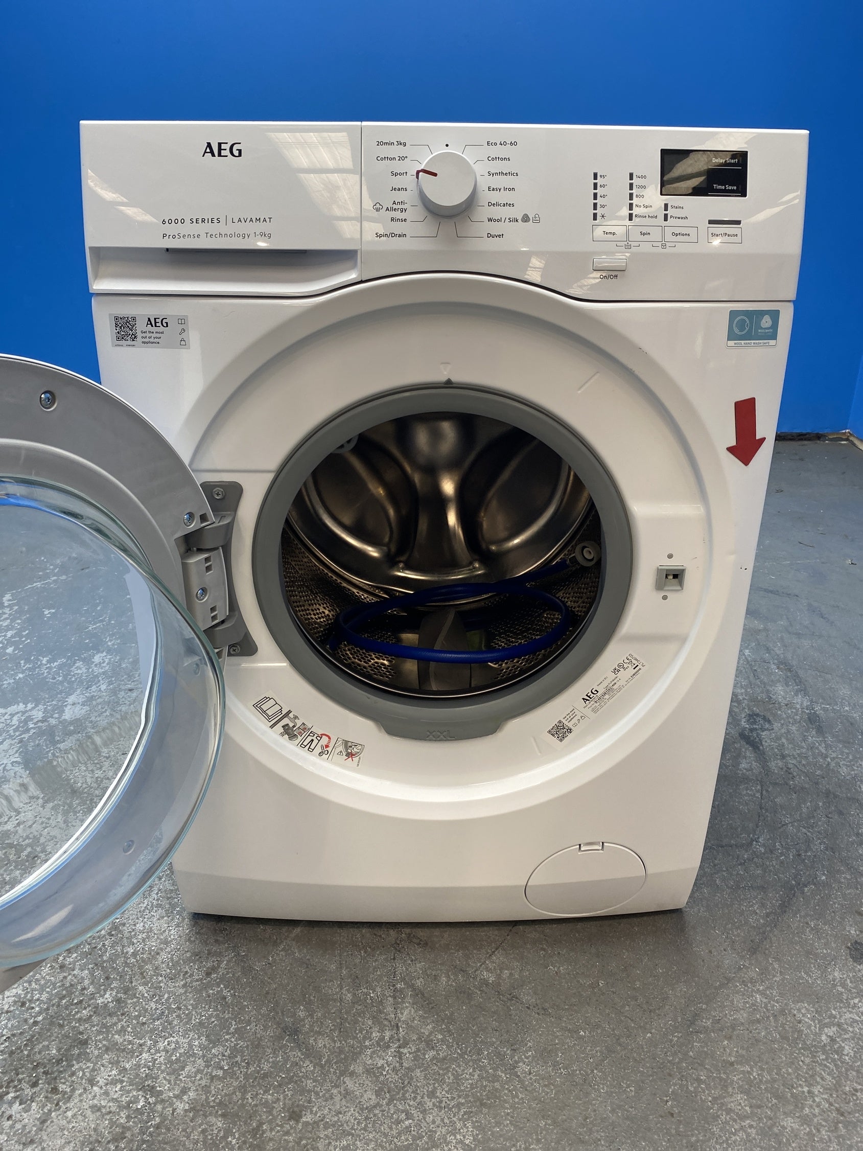 #GRC-142-832 - AEG 6000 Series L6FBK941B 9kg 1400rpm Washing Machine