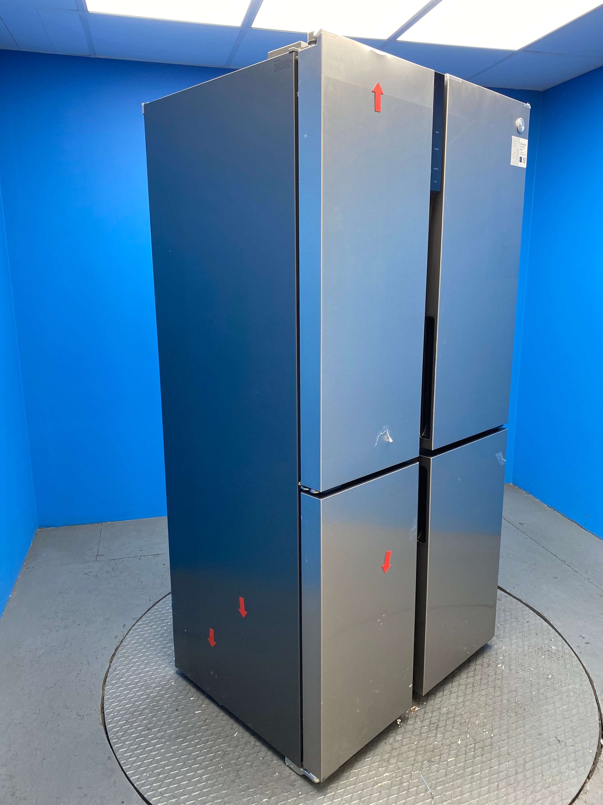 Hoover HSC918ENXK 567L No Frost American Style Fridge Freezer