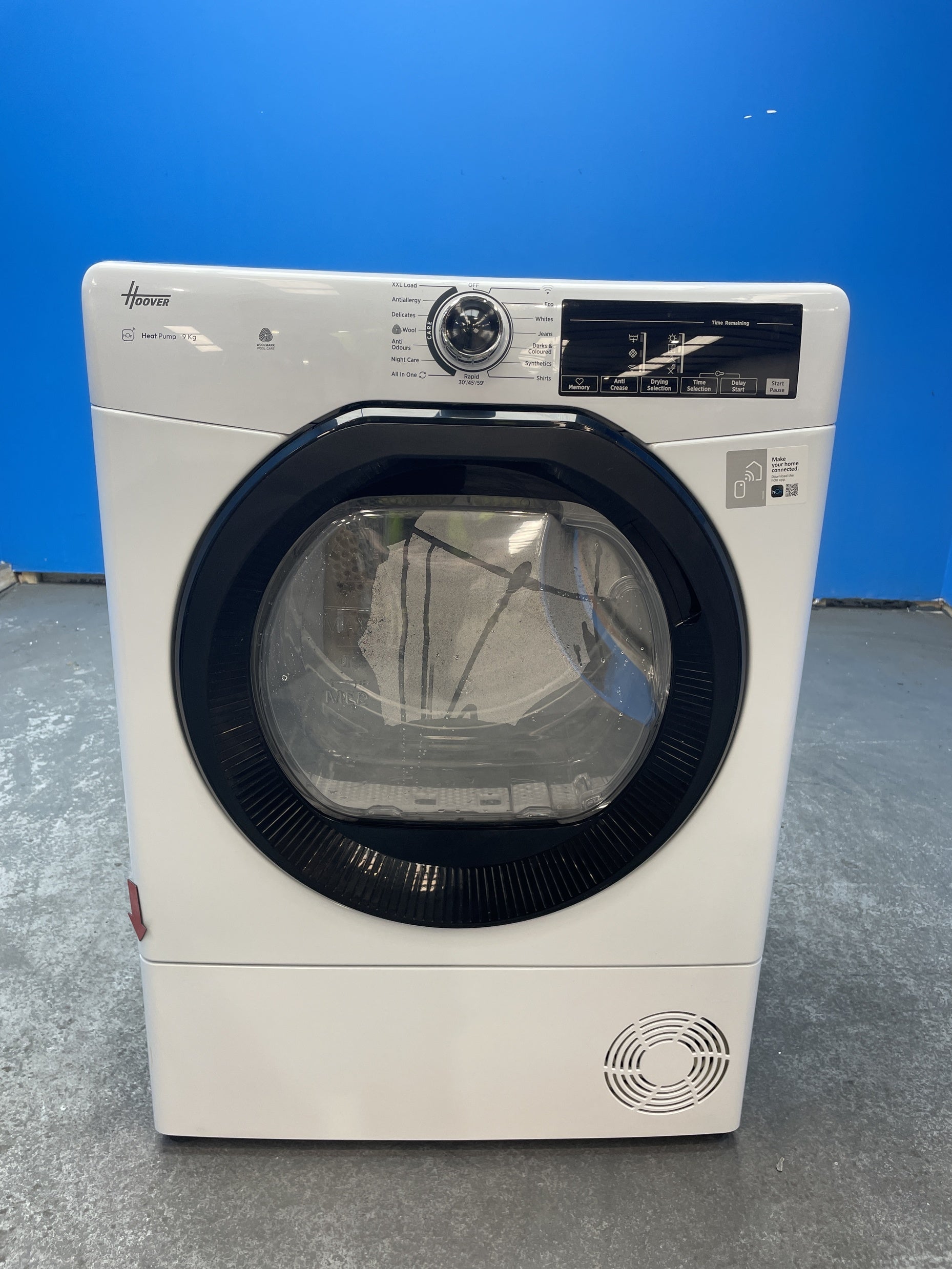 #GRC-160-025 - Hoover H-DRY 350 HRE H9N2TBE-80 9kg Heat Pump Tumble Dryer
