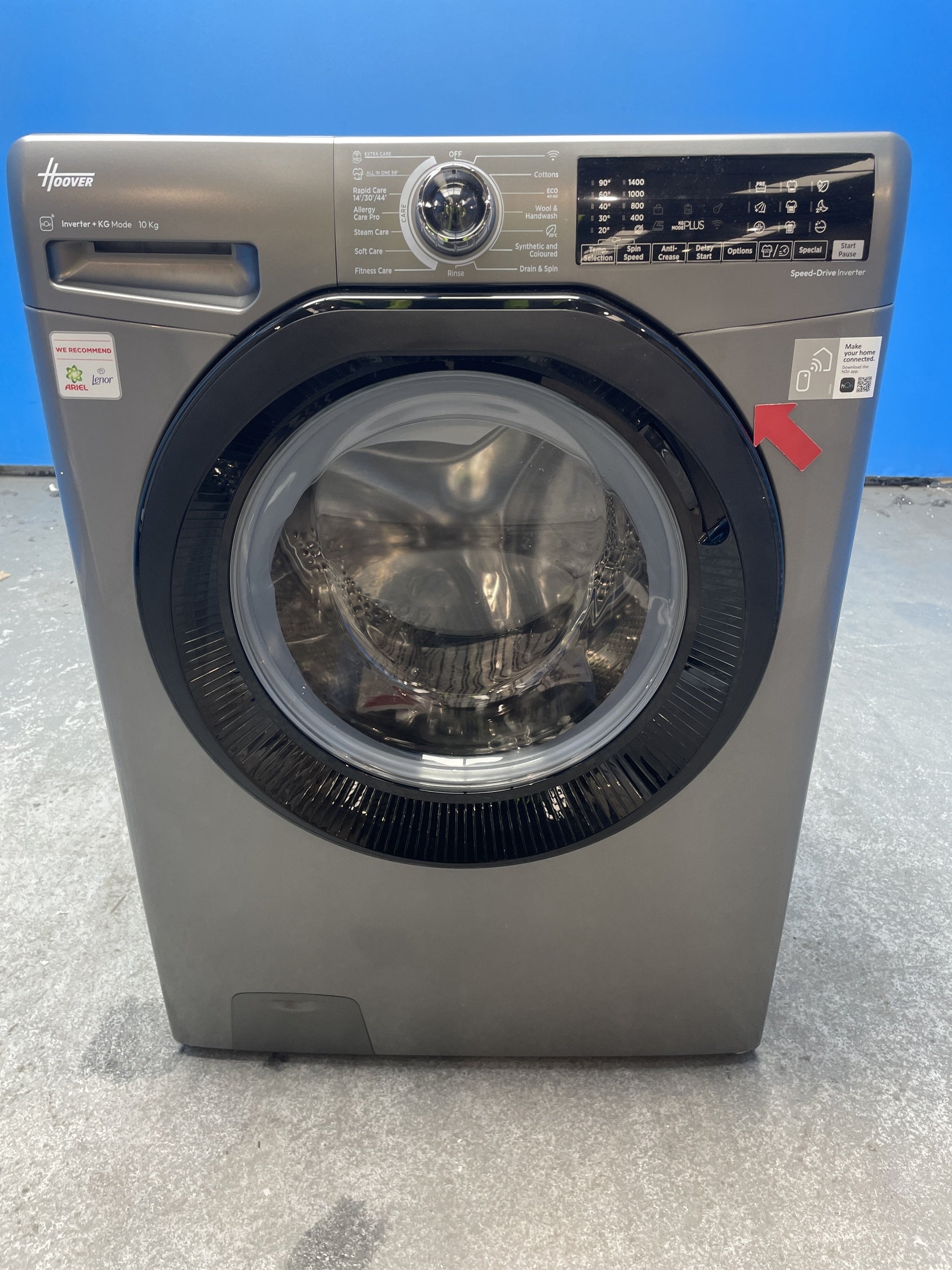 #GRC-158-377 - Hoover H3B13WPS4106TAMBR 10kg 1400 Spin Washing Machine