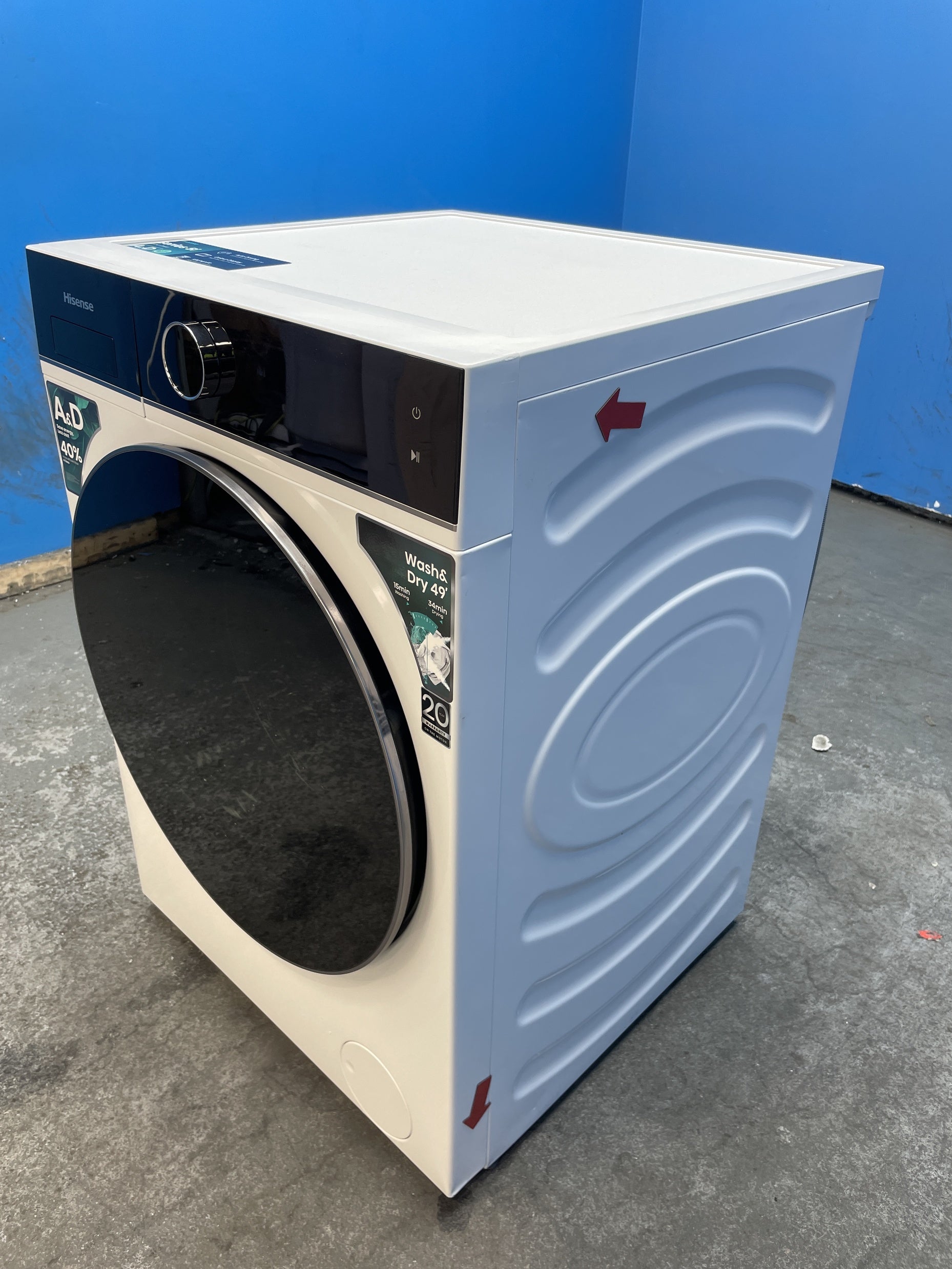 #GRC-159-655 - Hisense WD5I1245BWR 5i Series 12/8kg 1400rpm Washer Dryer