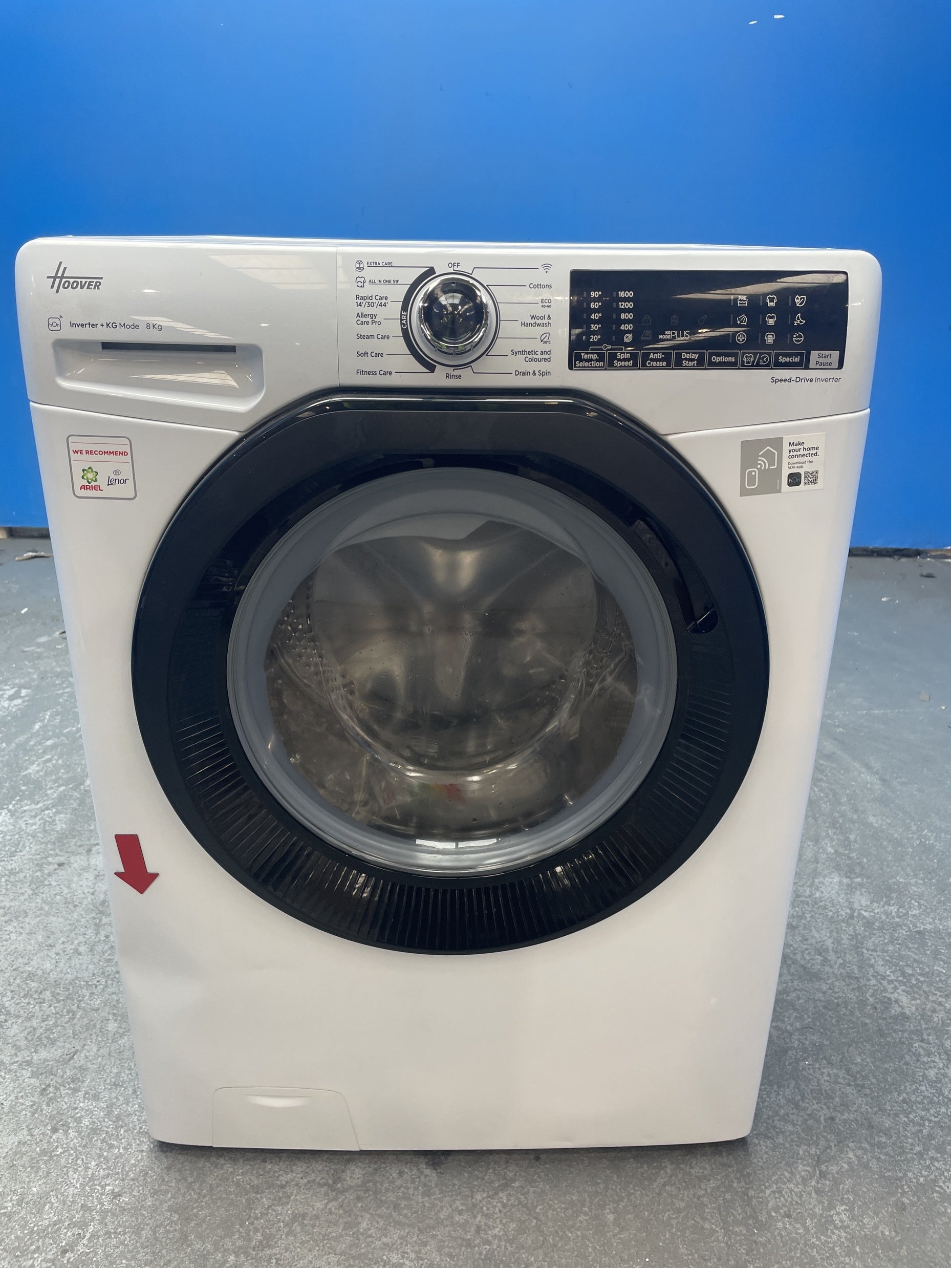 #GRC-159-565 - Hoover H-WASH 350 H3WPS686TAMB6-80 8kg 1600rpm Washing Machine