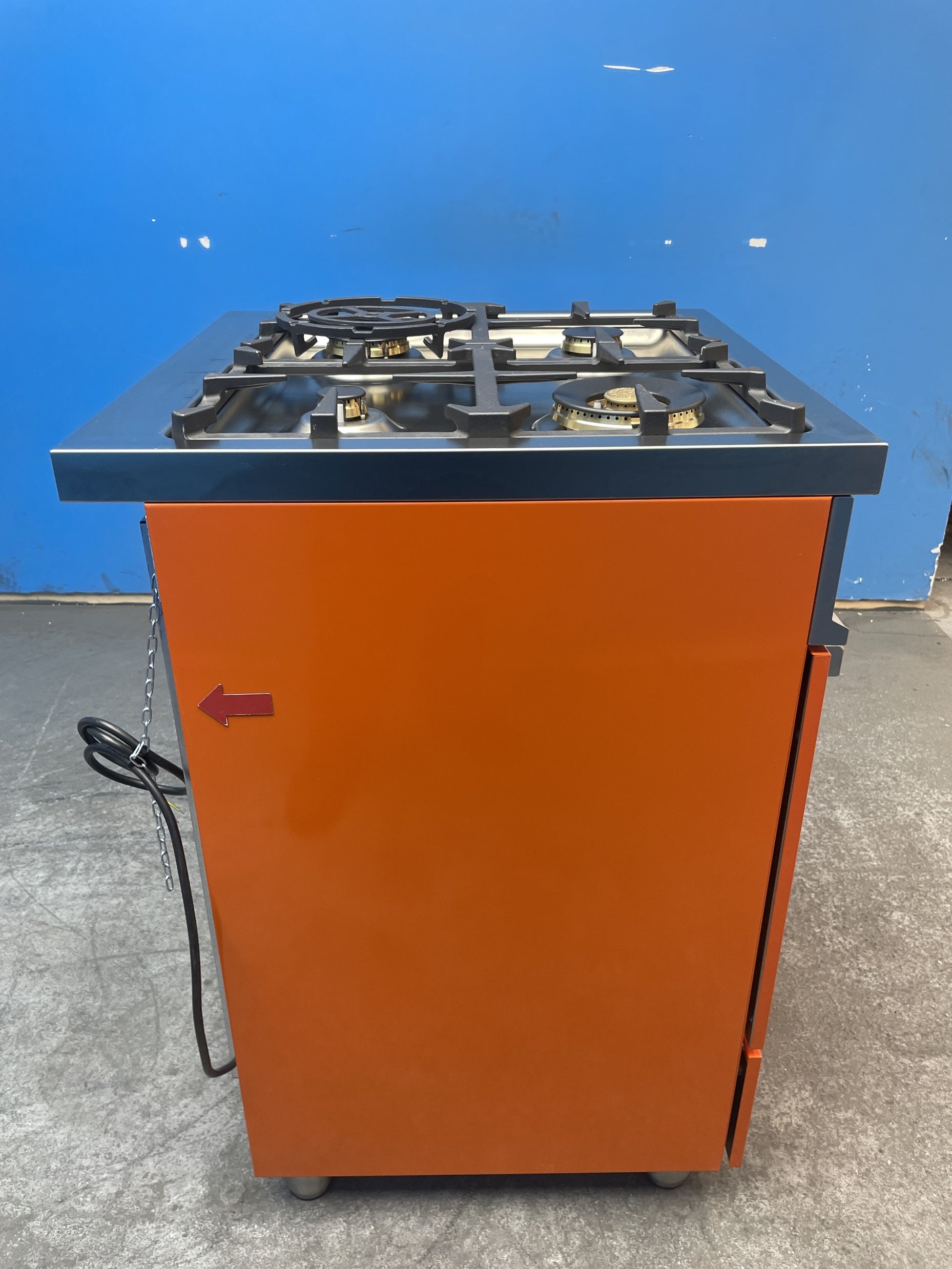#GRC-163-728 - Bertazzoni 60cm Dual Fuel Range Cooker – 69L Single Oven, 4 Gas Burners, Cast Iron Supports