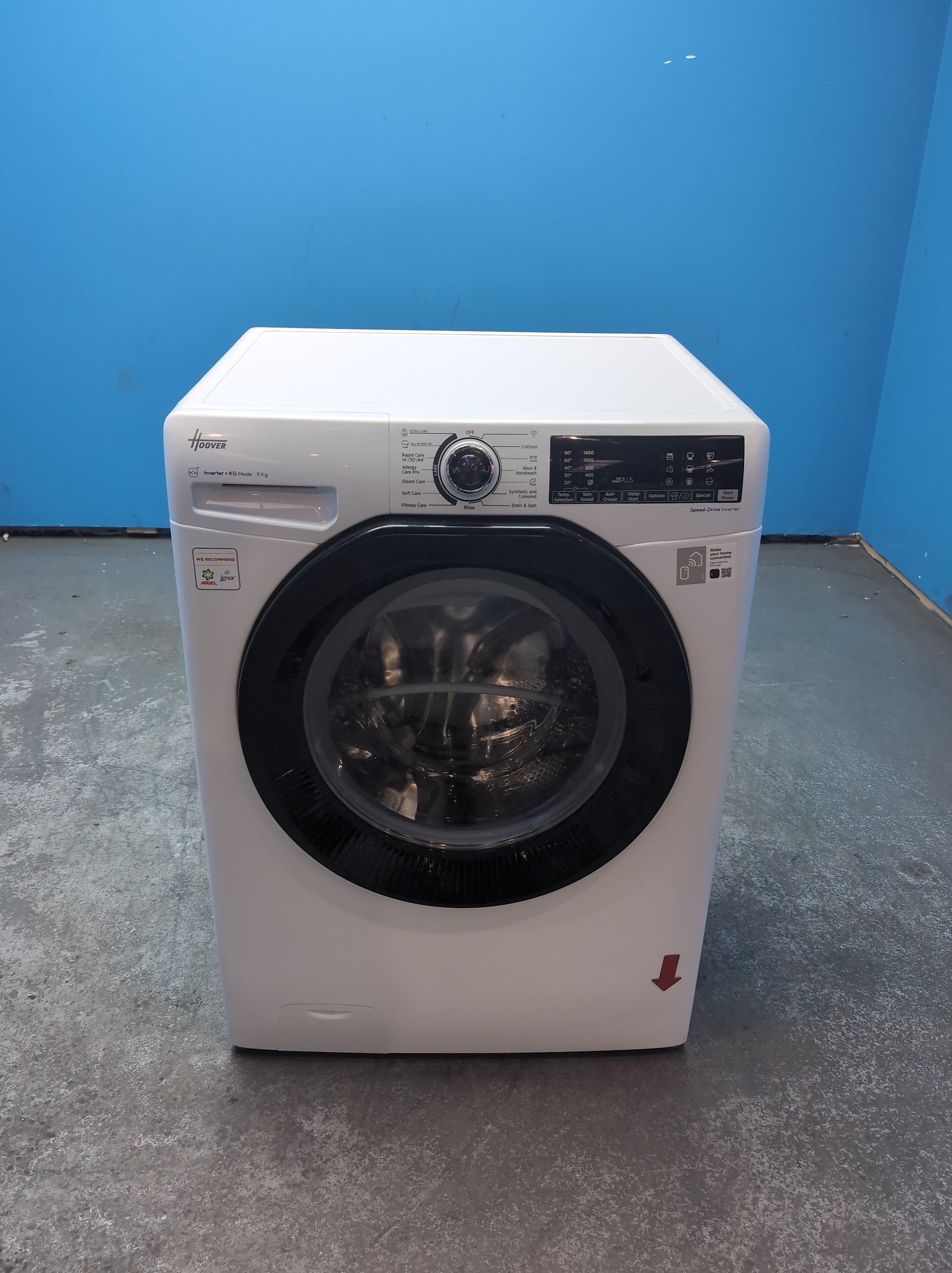#GRC-164-389 - Hoover H-WASH 350 9kg 1400rpm Washing Machine – Allergy Care Pro, White