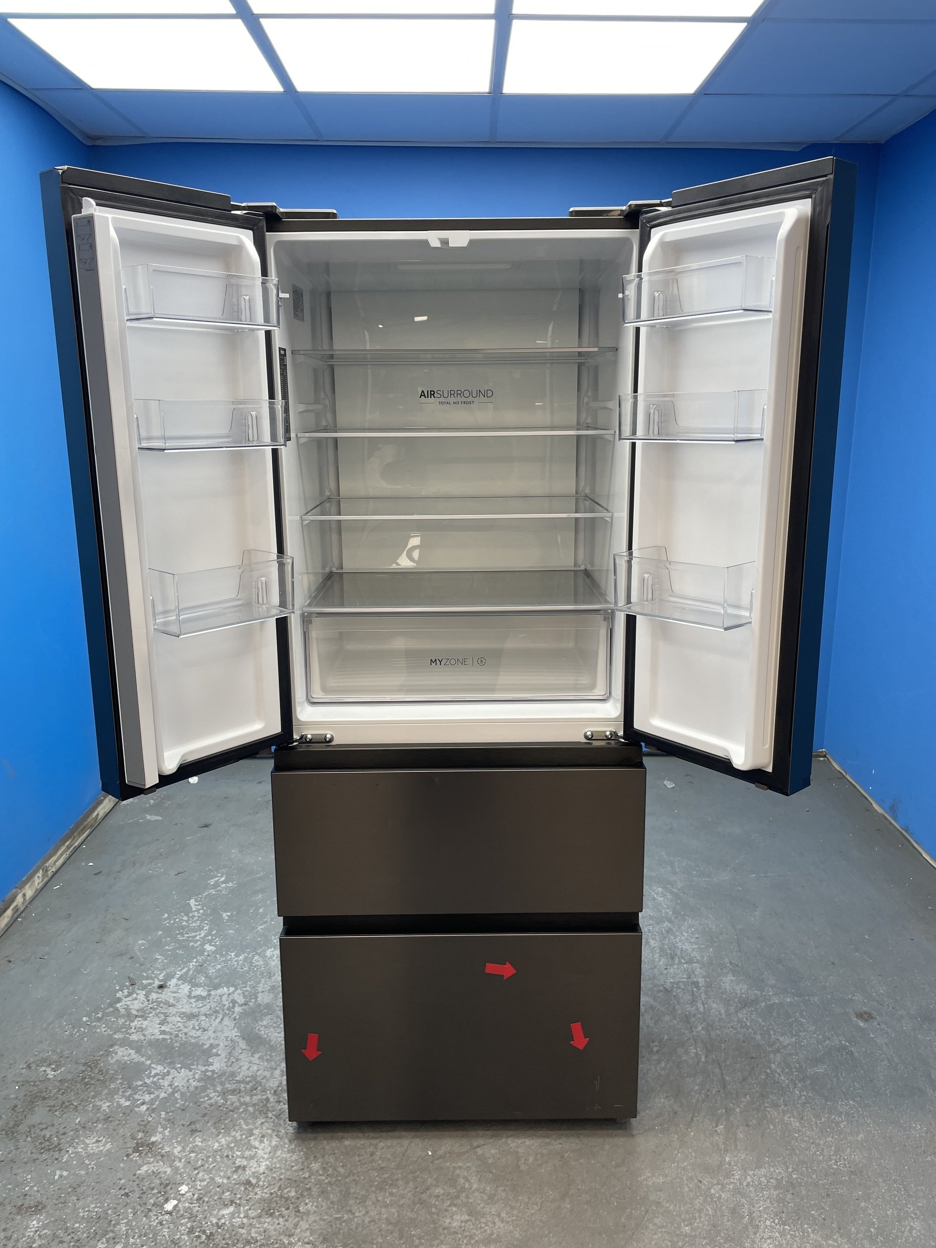 #GRC-153-572 - Haier HFR3718ENMD 70cm 60/40 Total No Frost Fridge Freezer
