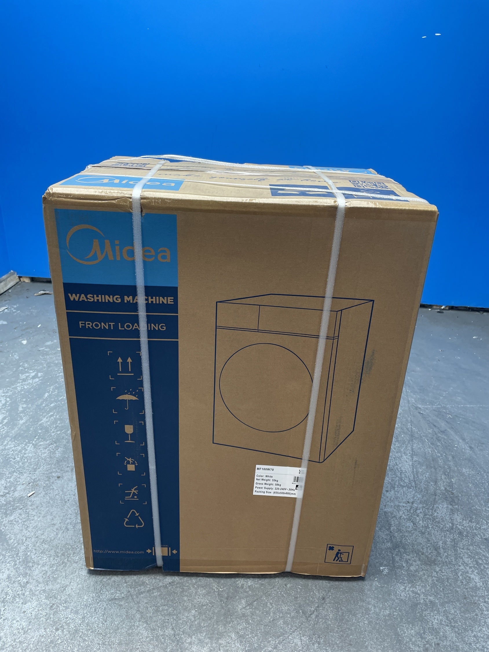#GRC-158-874 - Midea MF100W70 7kg 1200 Spin Washing Machine
