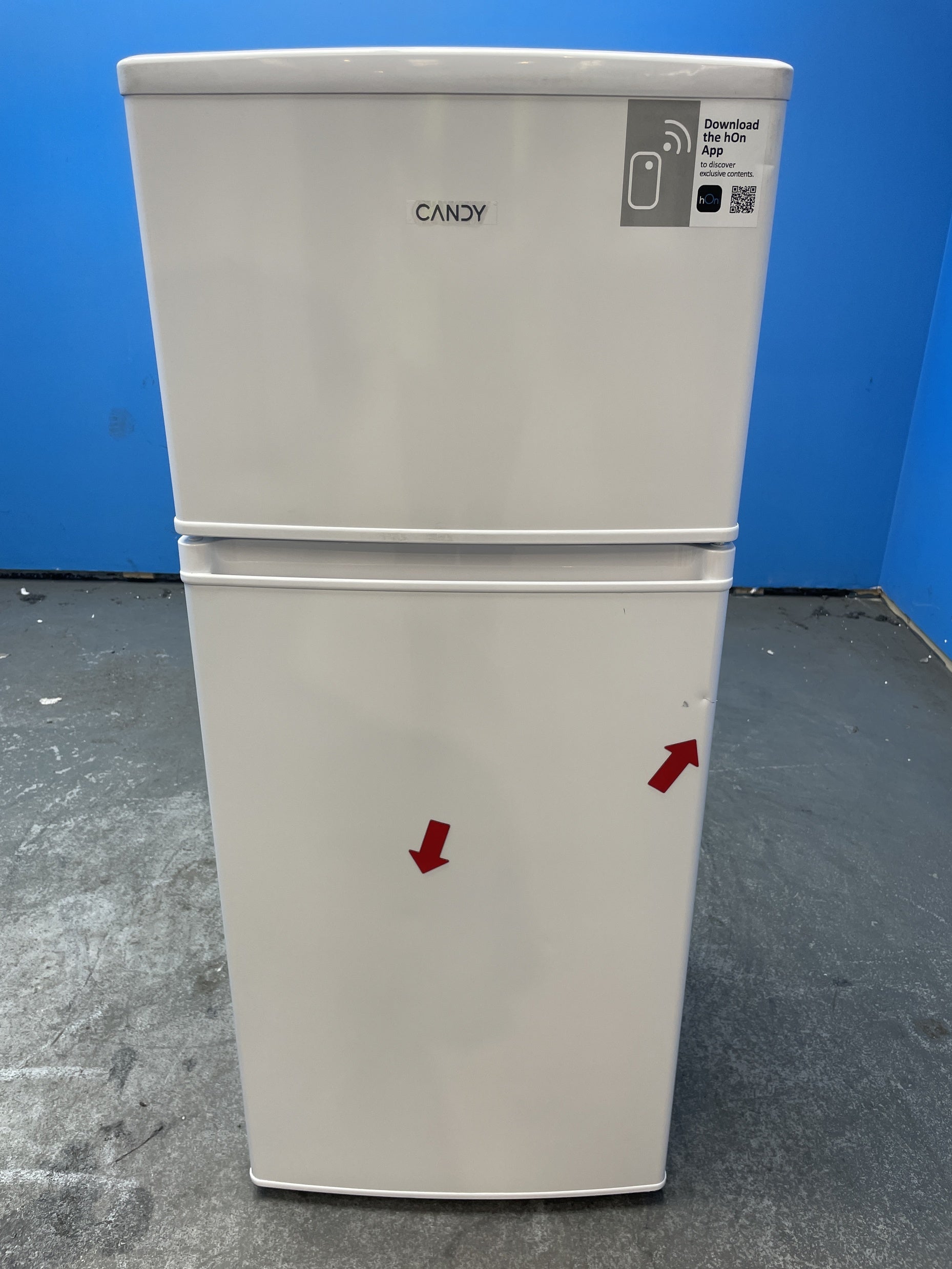 #GRC-157-902 - Candy CDH1S313EWK Slimline 117 Litre Top Mount Fridge Freezer
