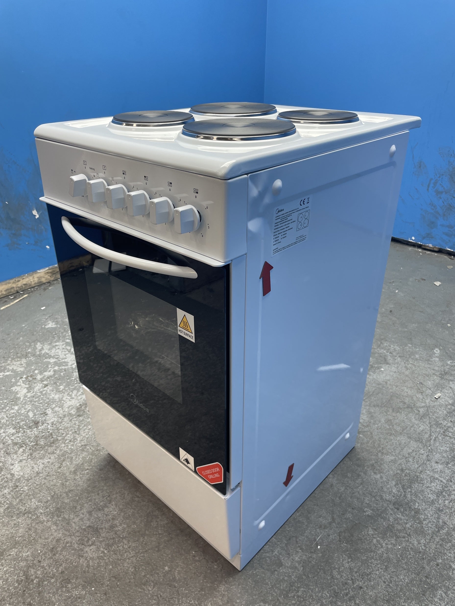 #GRC-160-320 - Midea MFO20DME4H109-WH 50cm Electric Cooker with Solid Plate Hob