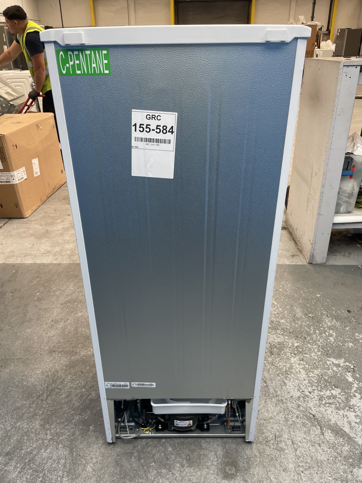 #GRC-155-584 - Candy CCH1S135EWK 55cm 185 Litre Combi Fridge Freezer