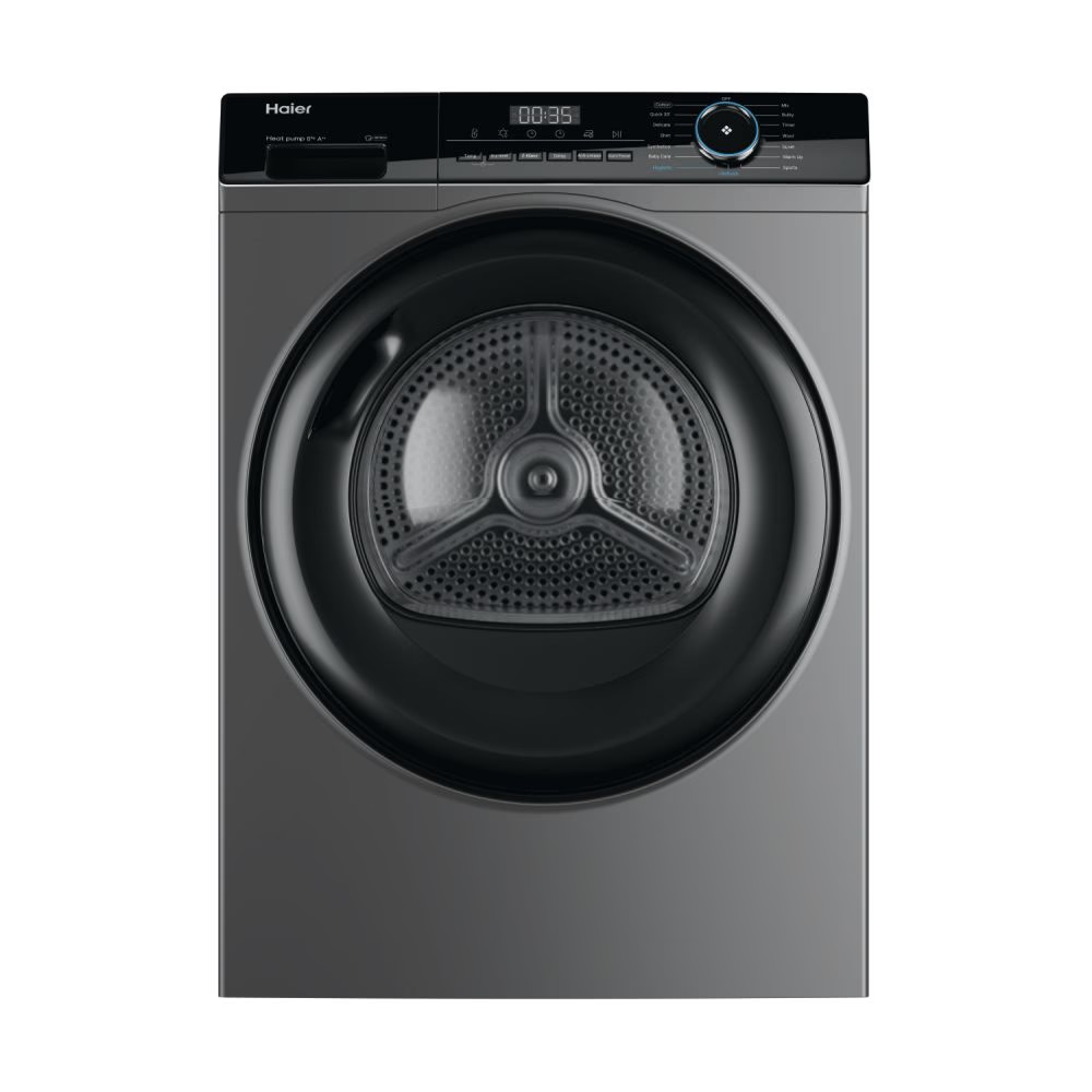 Haier HD80-A2939S I-Pro Series 3 8kg Heat Pump Tumble Dryer – Renew 2 U