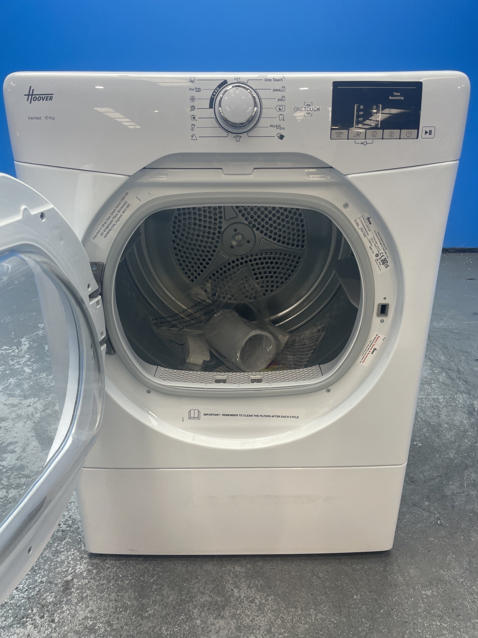 #GRC-156-344 - Hoover HLE V10DG-80 10kg Vented Tumble Dryer