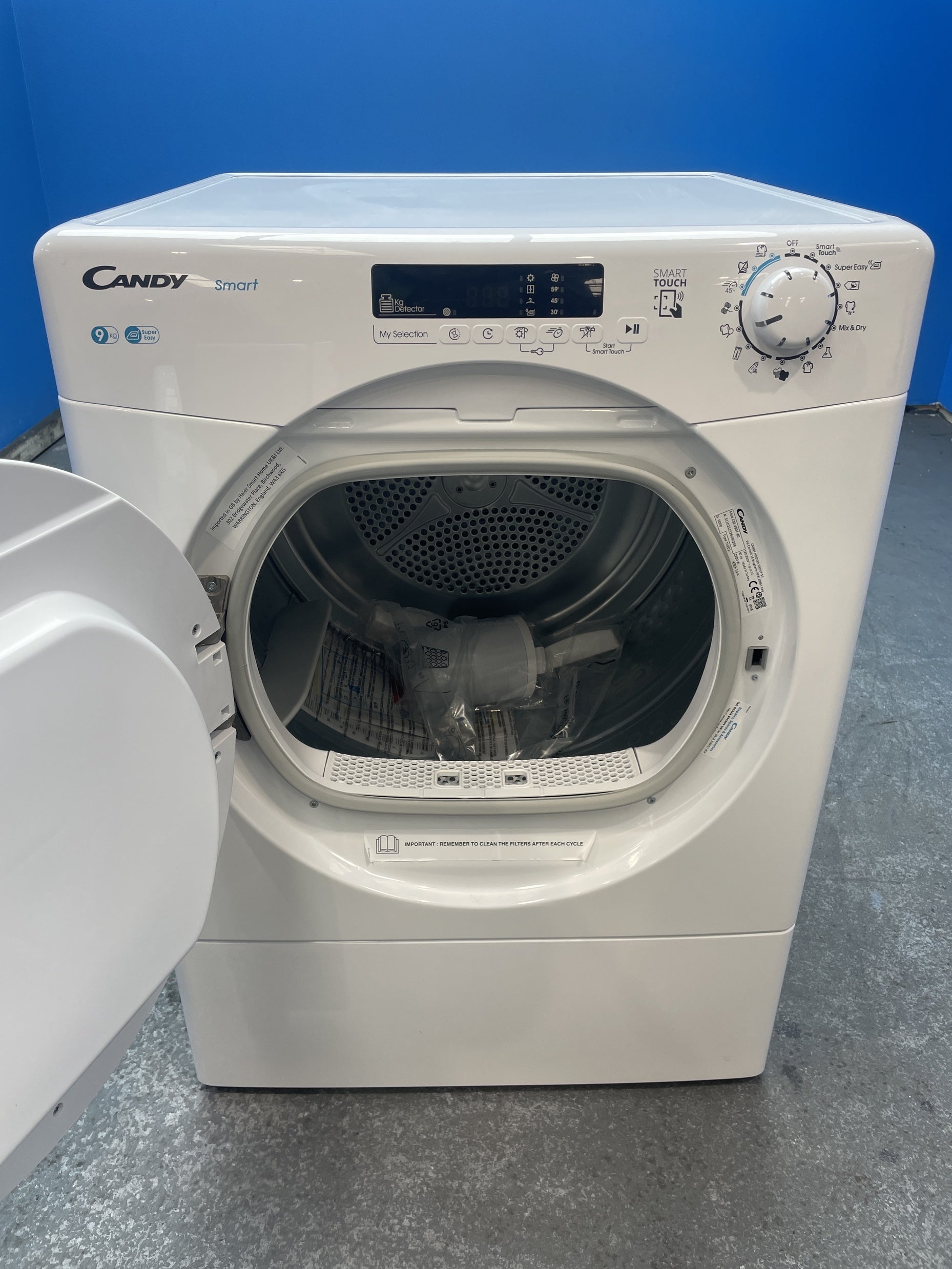 #GRC-153-834 - Candy CSEV9DF 9kg Vented Smart Tumble Dryer
