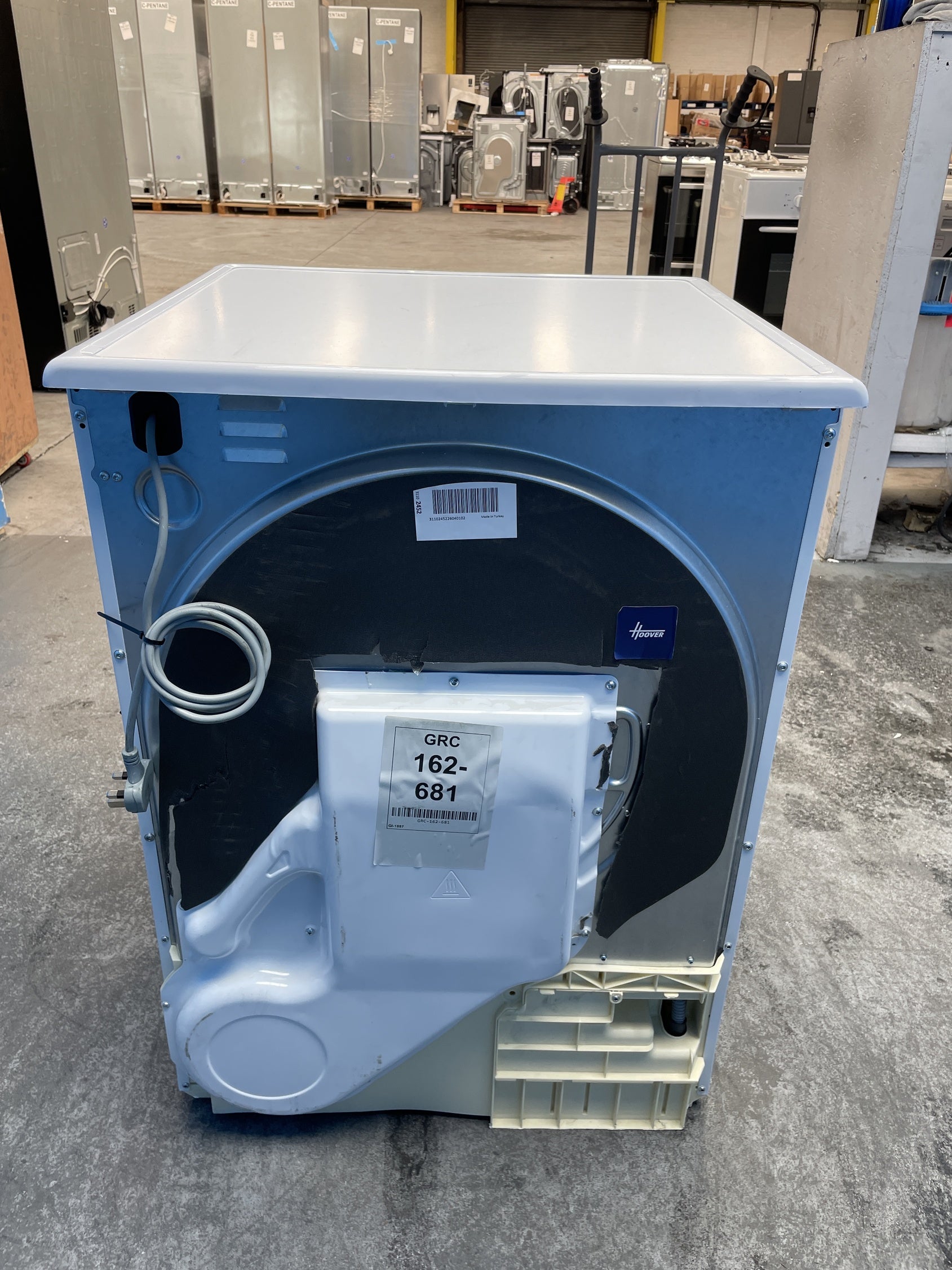 #GRC-162-681 - Hoover H-DRY 300 8kg Condenser Tumble Dryer – Sensor Drying, White