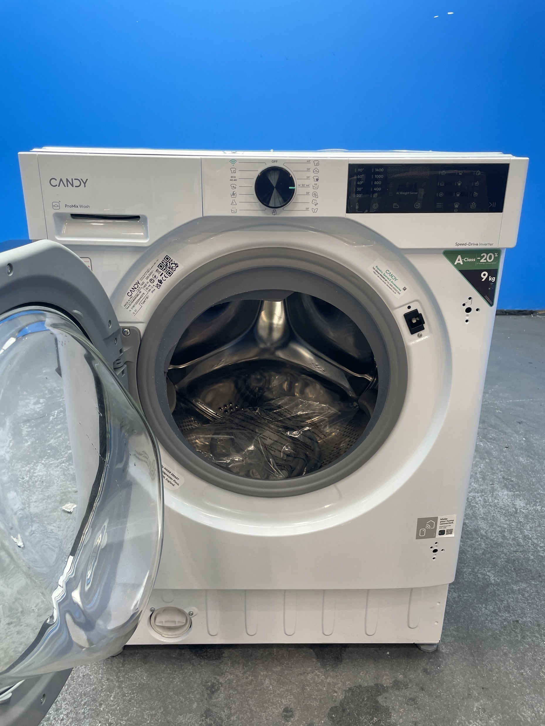 #GRC-159-745 - Candy Smart BC4S49M6DB8J-80 Integrated 9kg 1400rpm Washing Machine