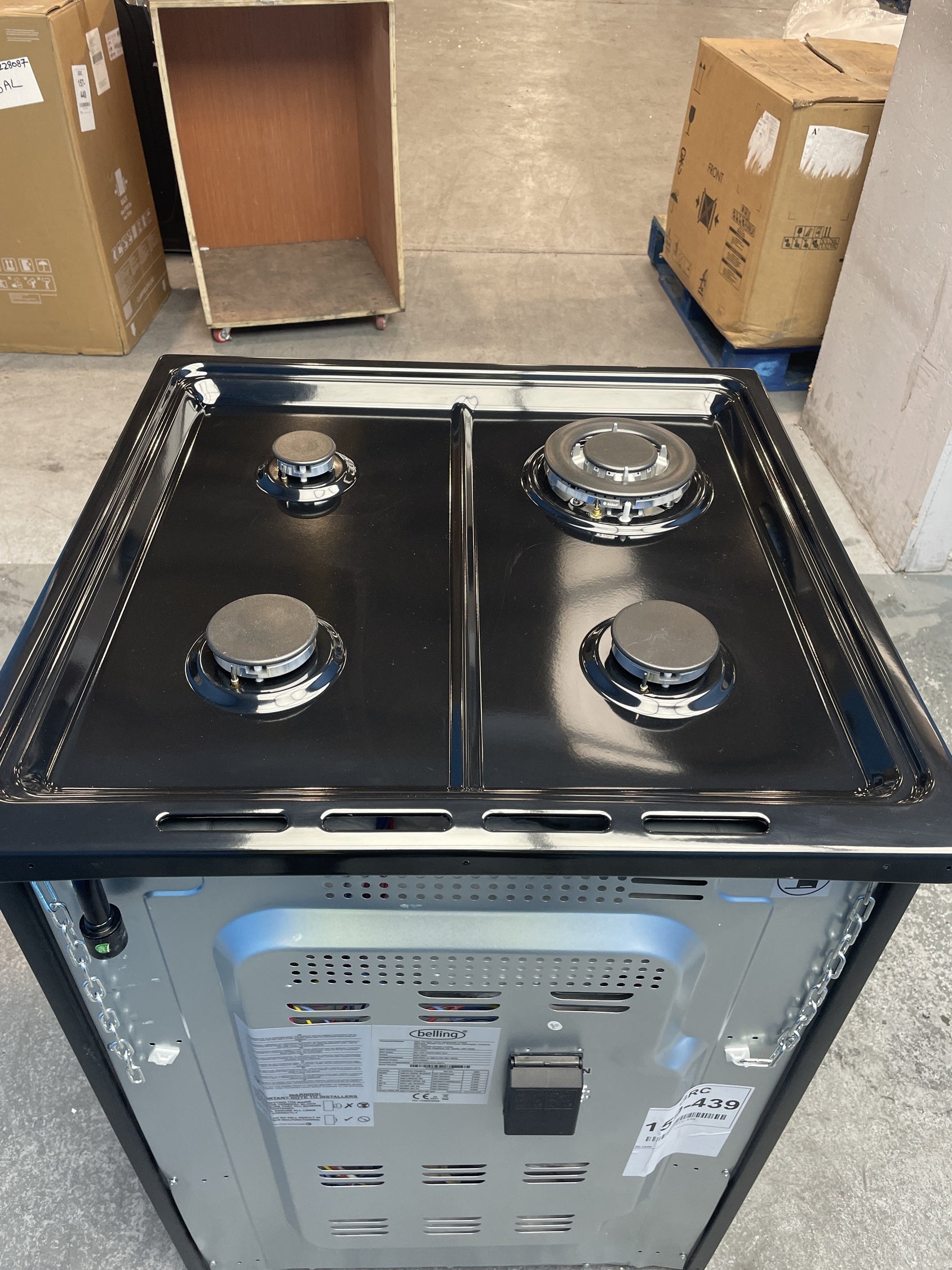 #GRC-159-439 - Belling Vision 60cm Dual Fuel Cooker with Double Oven