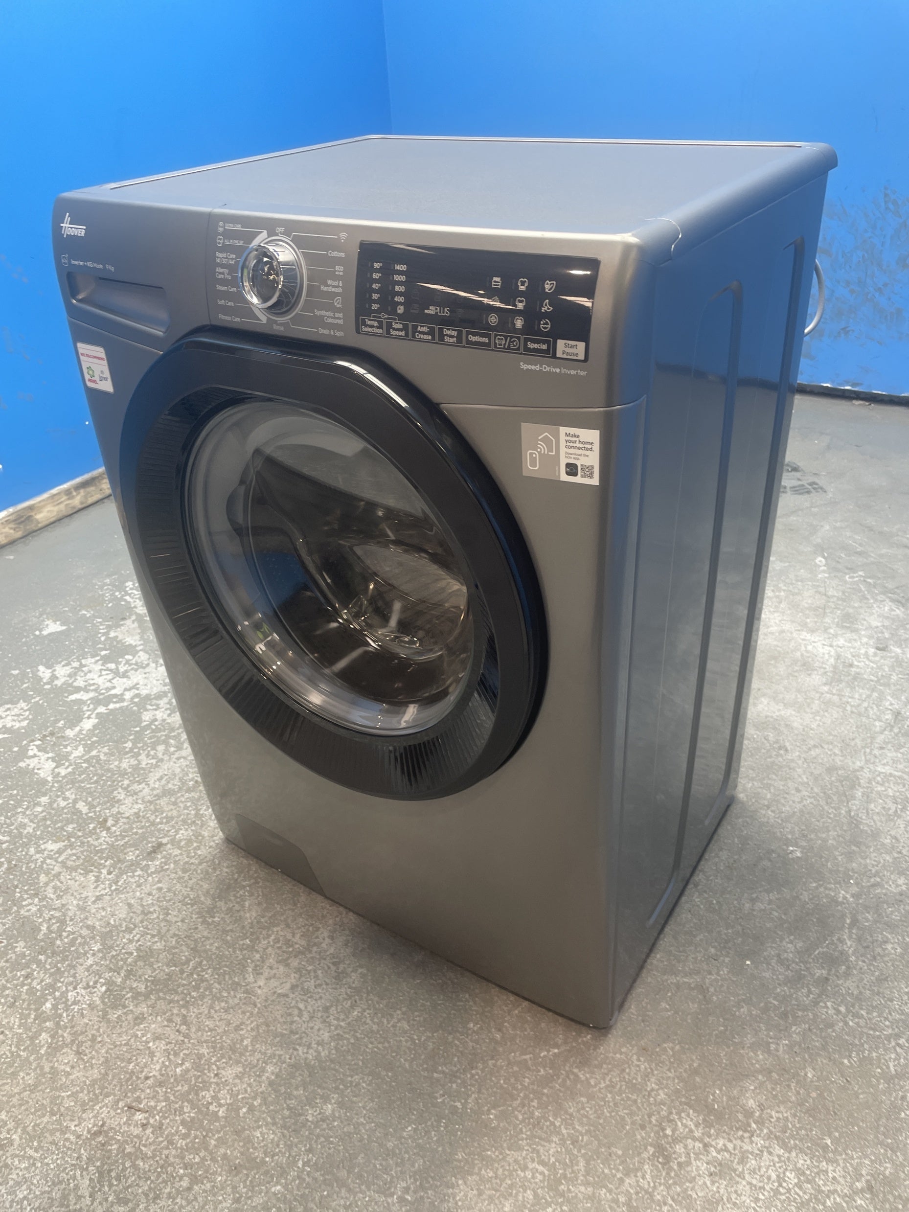 #GRC-156-066 - Hoover H3WPS496TAMBR680 9kg 1400 Spin Washing Machine
