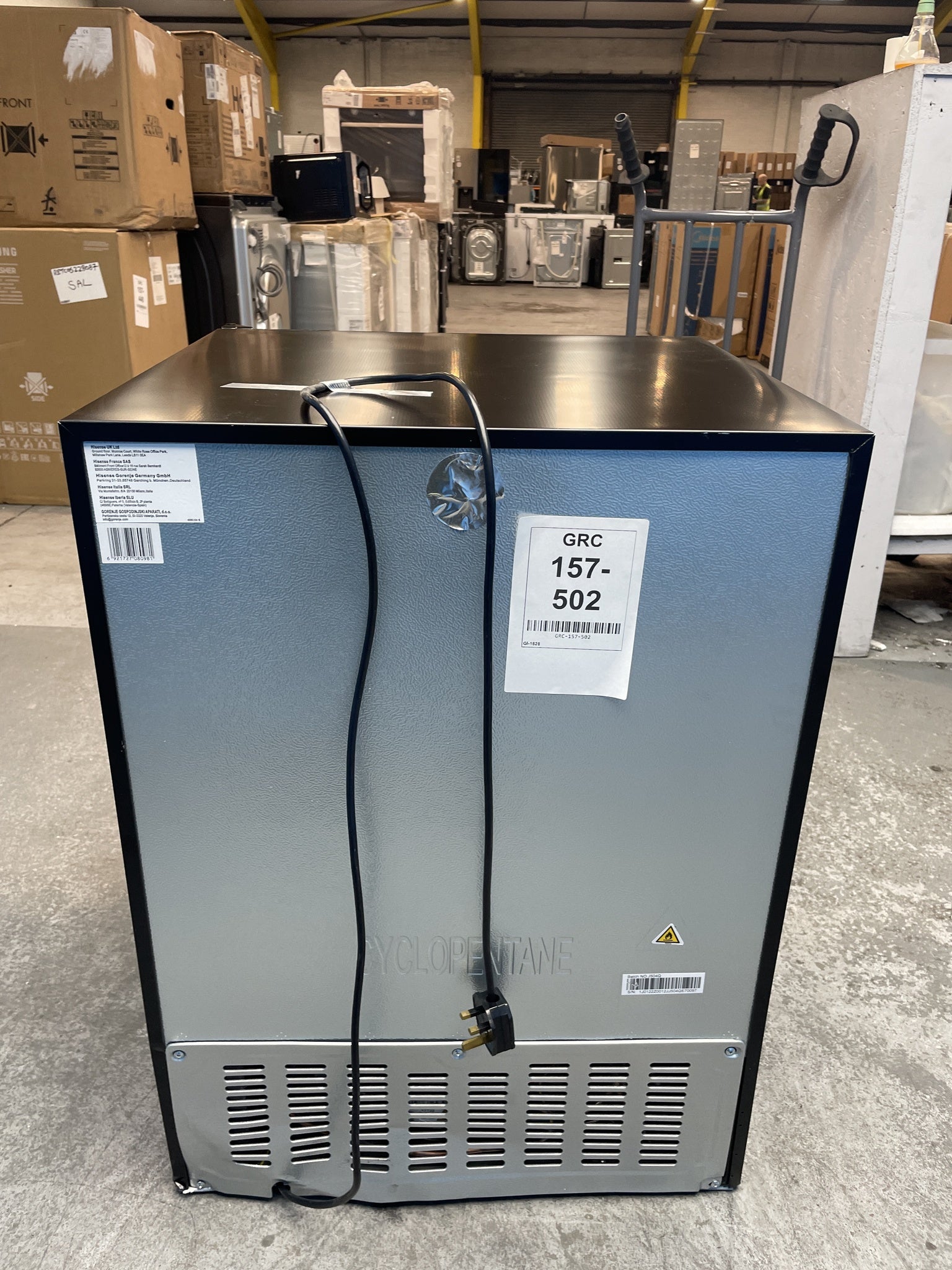 #GRC-157-502 - Hisense RW3N122GSLF 46 Bottle WiFi Wine Cooler