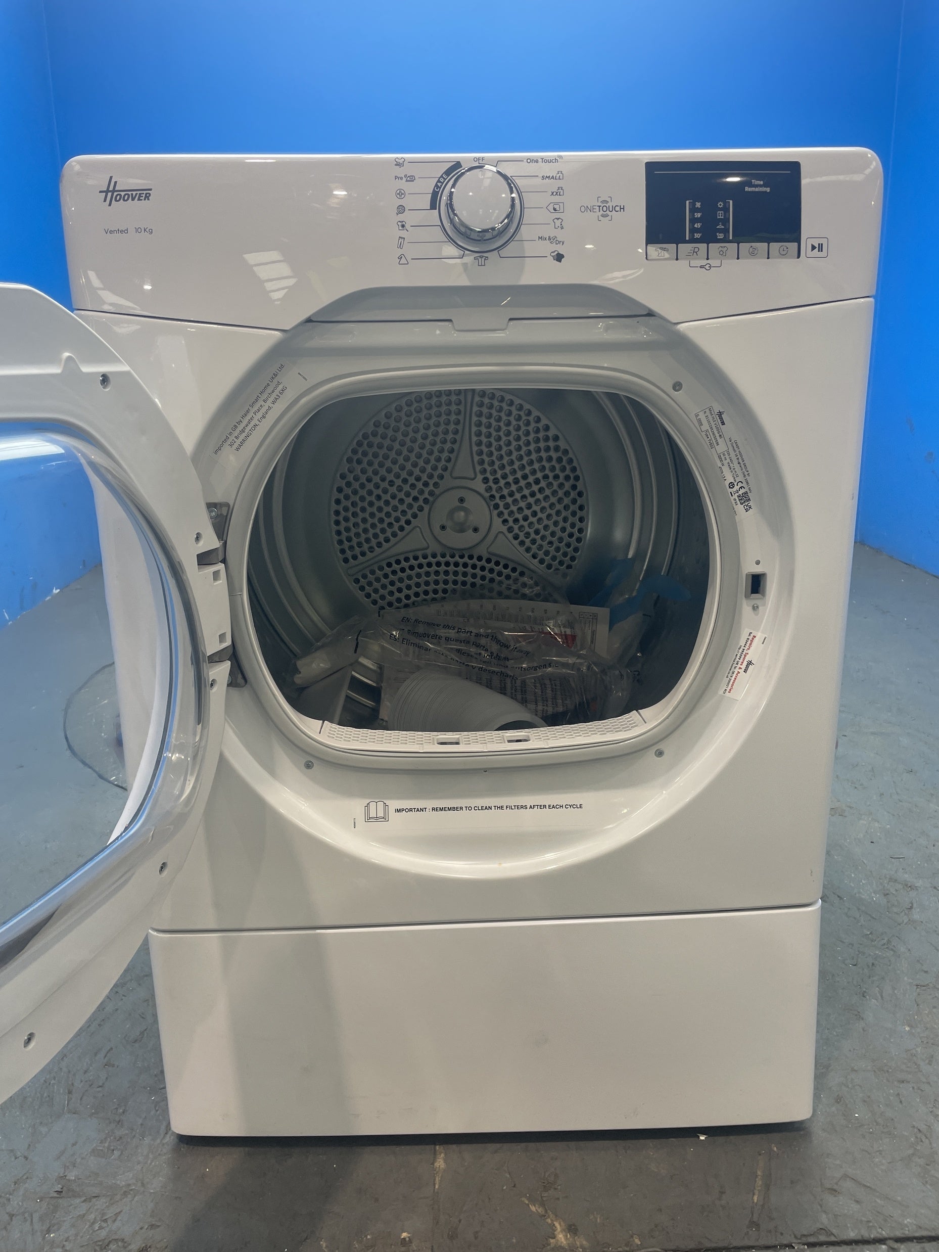 #GRC-156-197 - Hoover HLE V10DG-80 10kg Vented Tumble Dryer