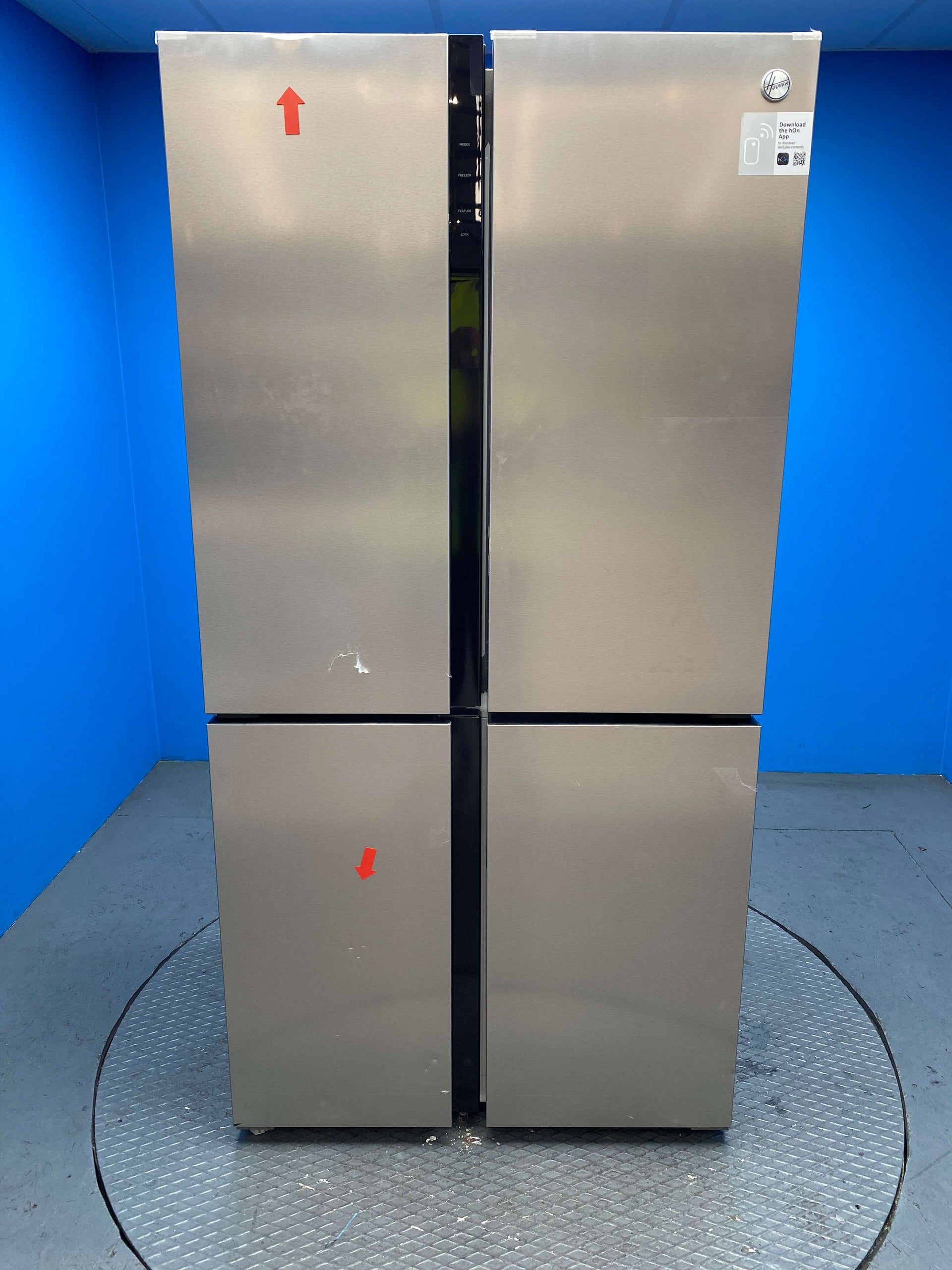 Hoover HSC918ENXK 567L No Frost American Style Fridge Freezer