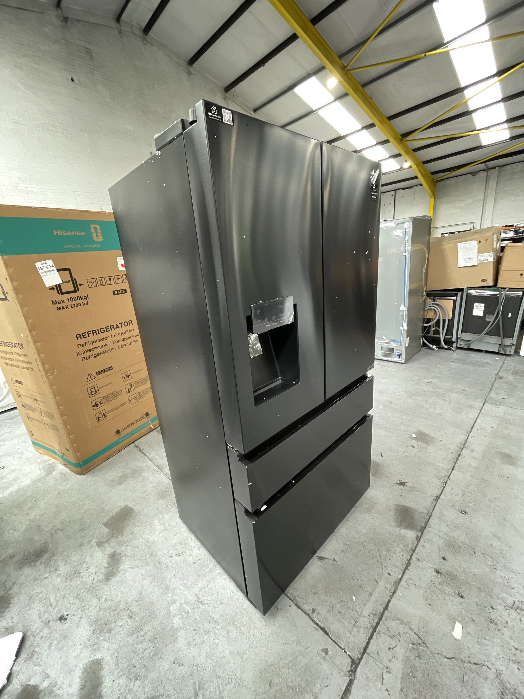 #GRC-157-214 - Hisense RF728N4SBFE PureFlat French Door Fridge Freezer