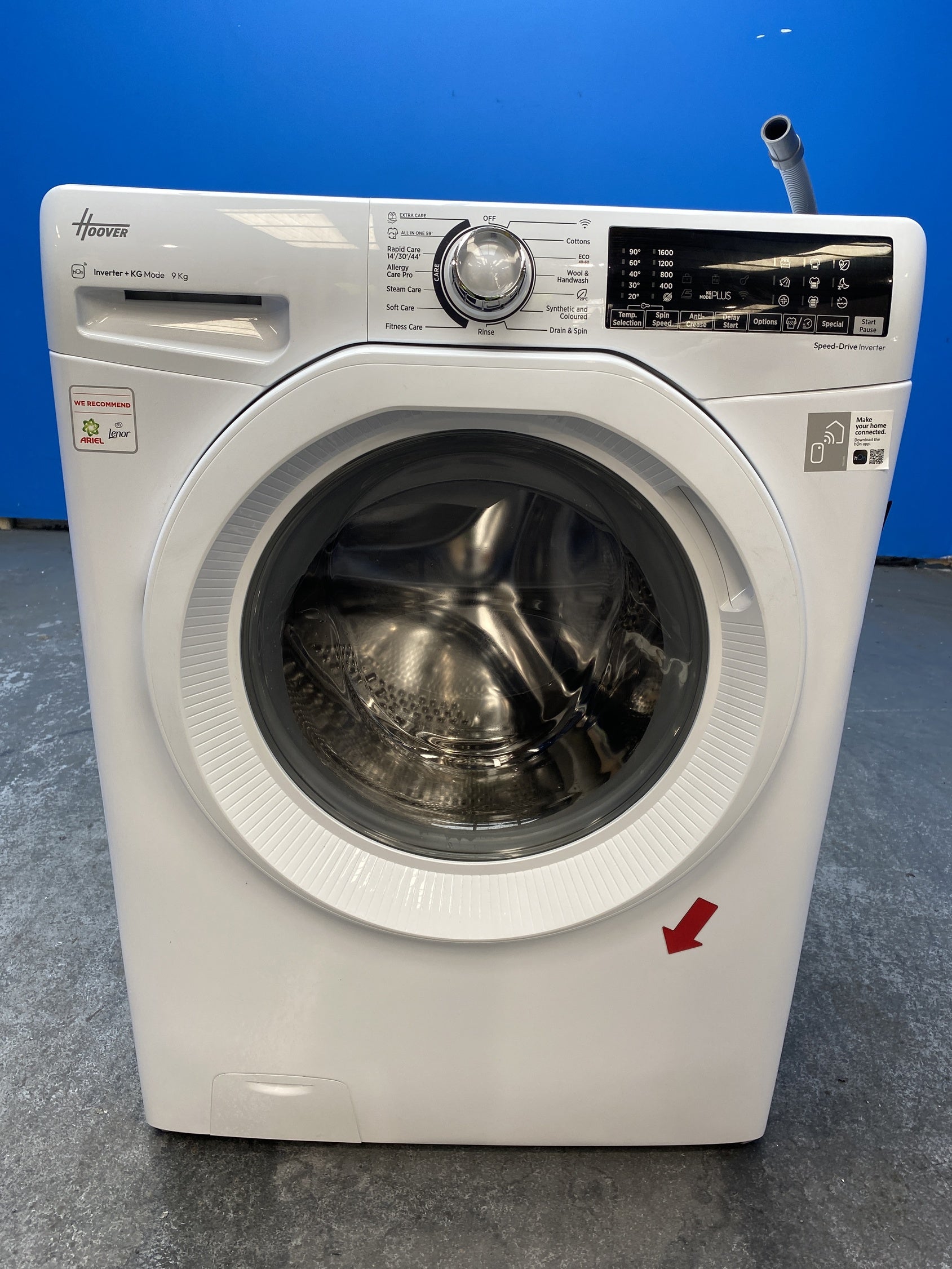 #GRC-160-033 - Hoover H-WASH 350 H3WPS696TAM6-80 9kg 1600rpm Washing Machine
